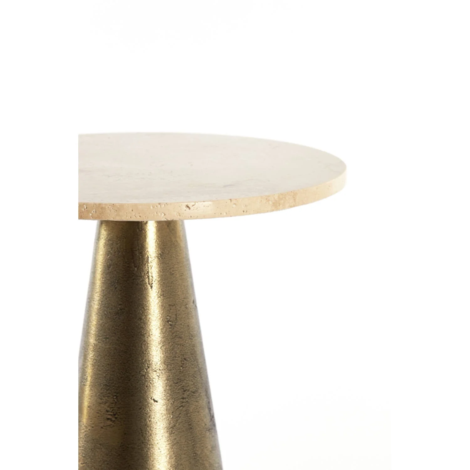 Ynez Travertine Medium/Large Side Table - Image 3