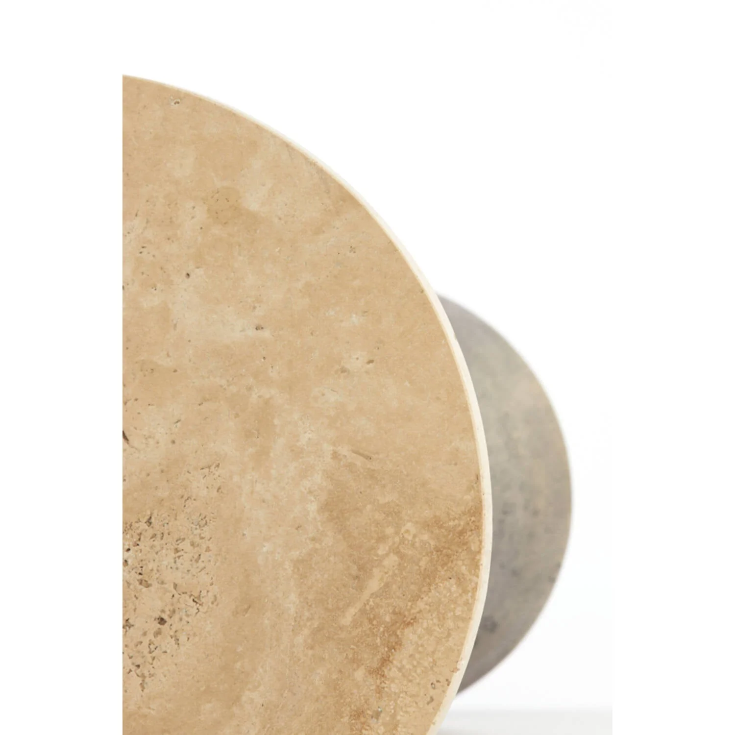 Ynez Travertine Medium/Large Side Table - Image 4