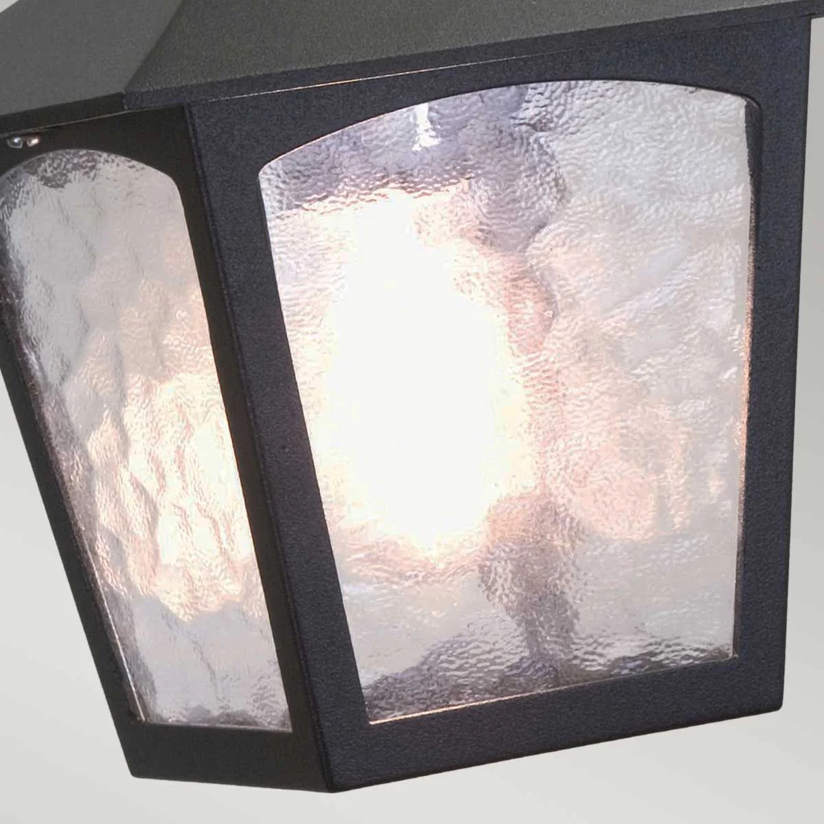 York 1 Light Porch Chain Lantern - Black IP23 E27 - Image 4