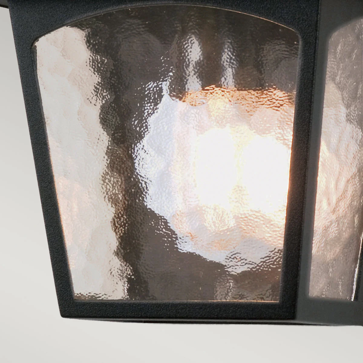 York Flush Wall Lantern – Black Finish - Image 3