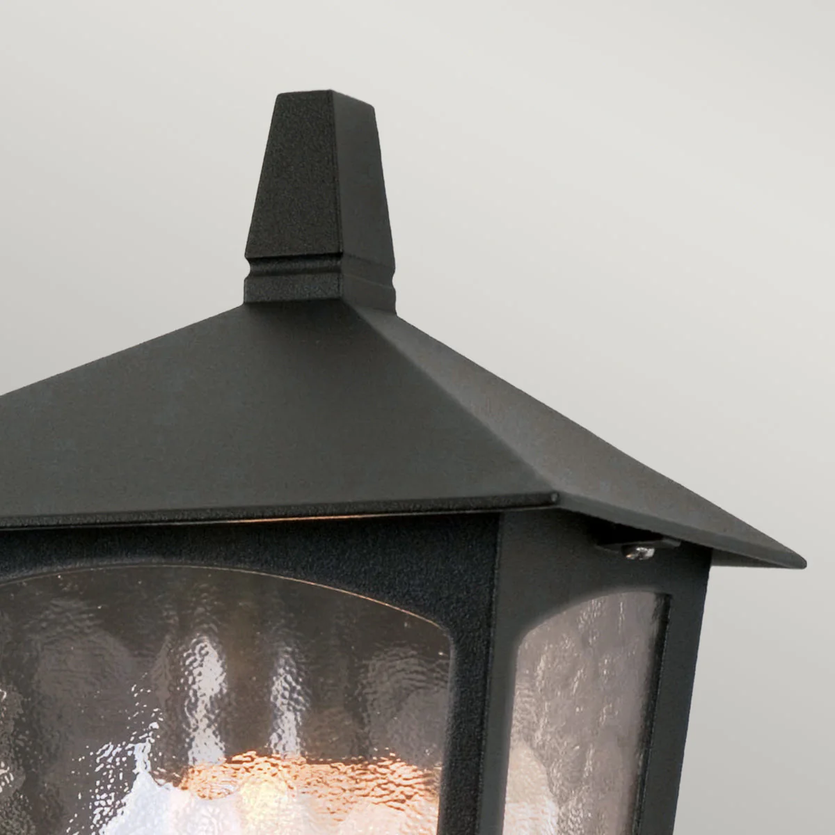 York Flush Wall Lantern – Black Finish - Image 4