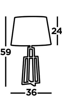 York Table Lamp - Chrome - Image 2
