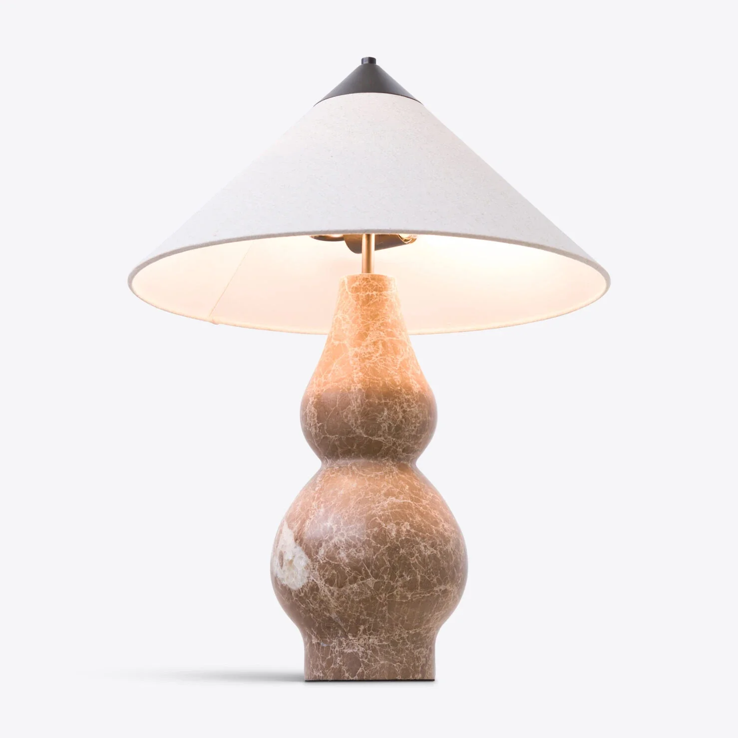 Yuki Table Lamp- Beige/ Green Finishes - Image 6