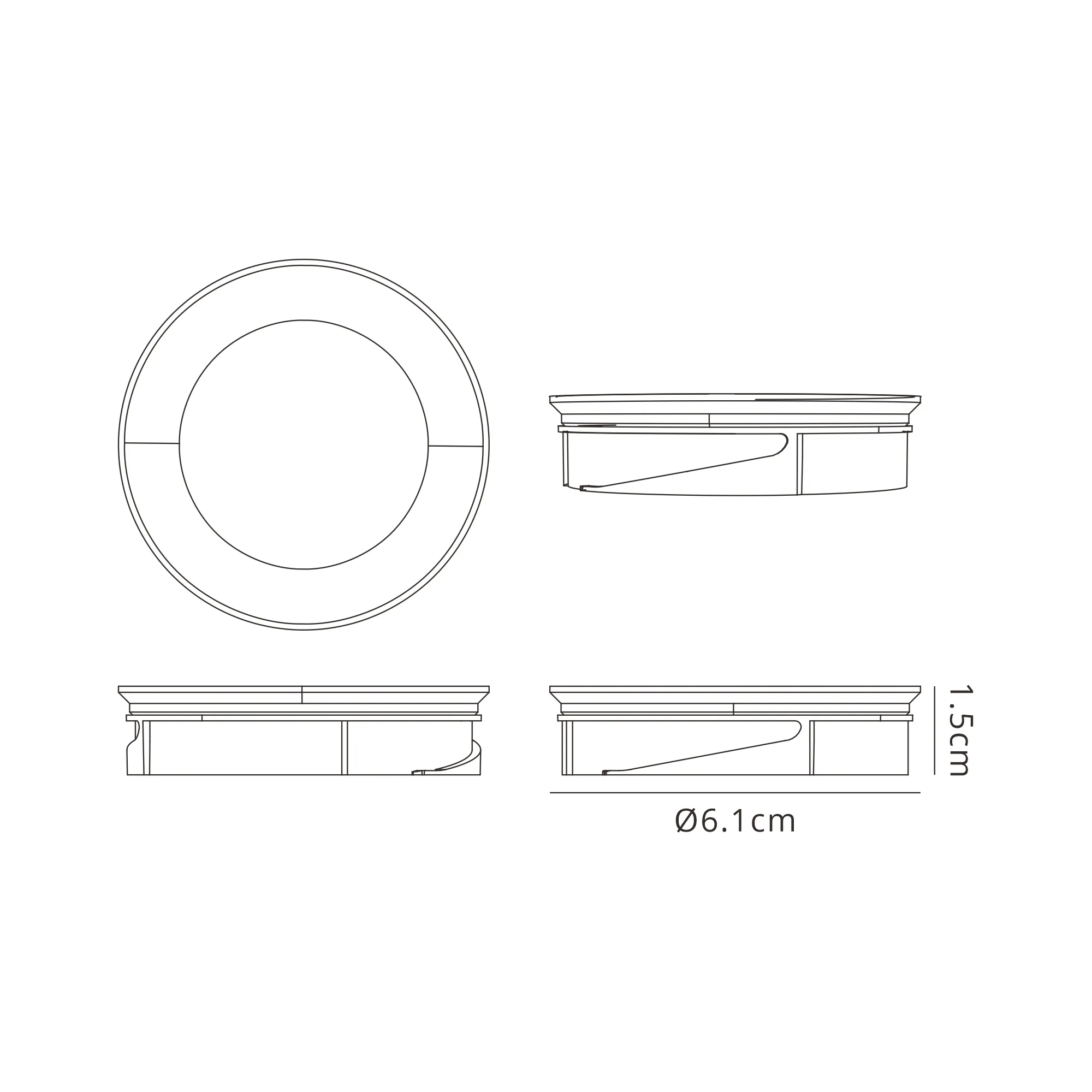 Zarya 8W IP65 Crystal Bubble Fire-Rated Downlight - Octagonal - Image 14