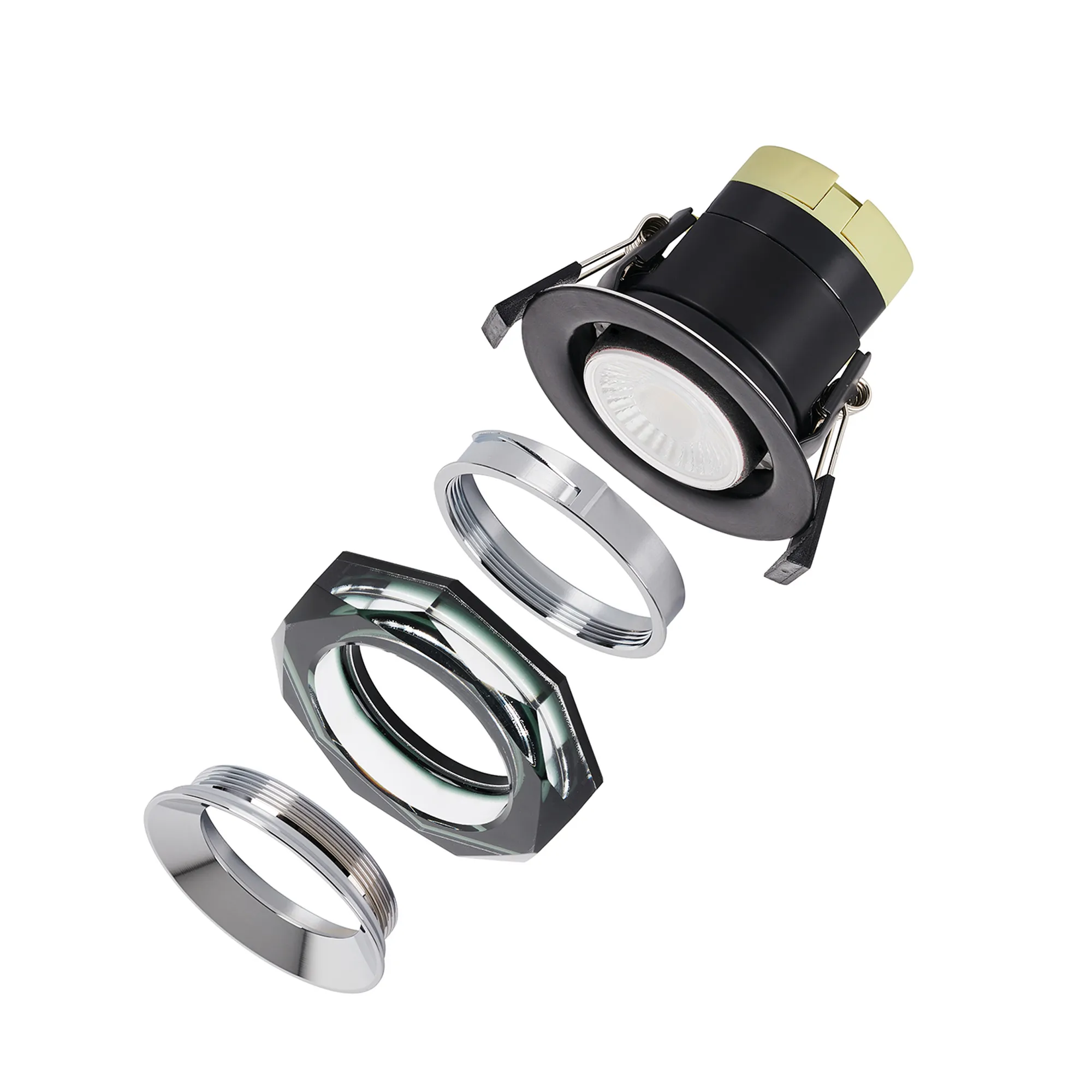 Zarya 8W IP65 Crystal Bubble Fire-Rated Downlight - Octagonal - Image 19