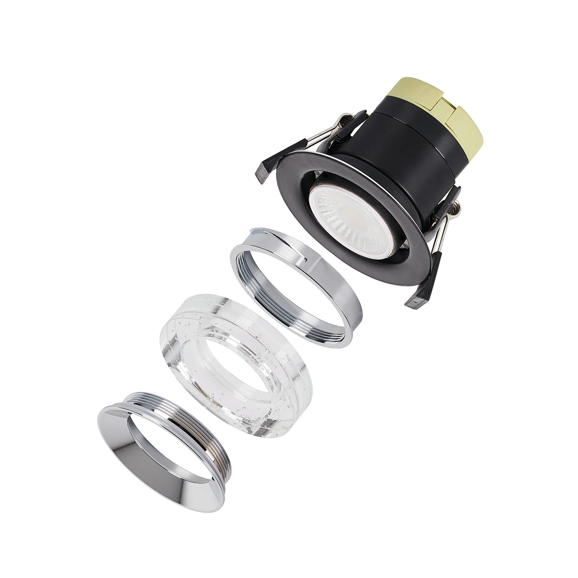 Zafira 8W IP65 Crystal Bubble Fire-Rated Downlight - Round - Image 12