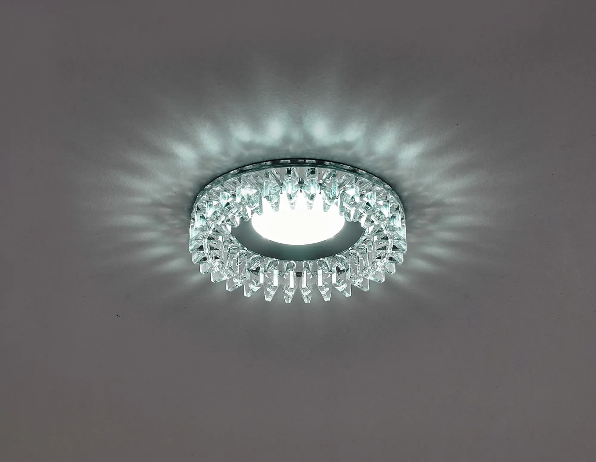 Zarya 8W IP65 Crystal Fire-Rated Downlight - Square Crystals - Image 11