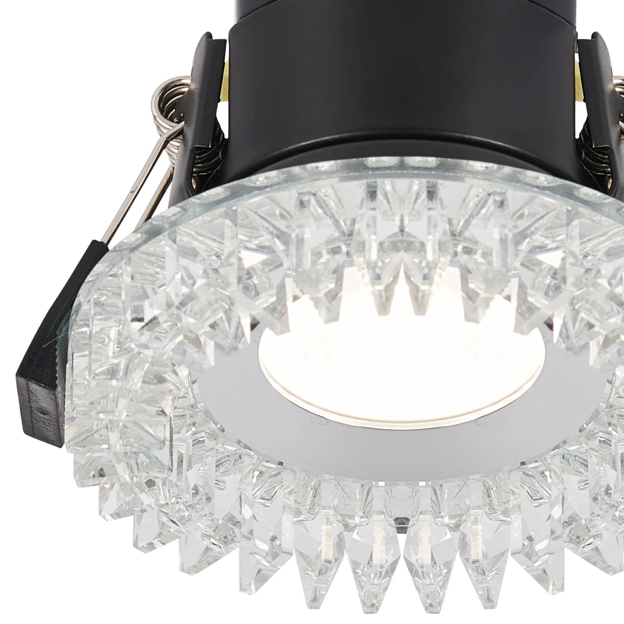 Zarya 8W IP65 Crystal Fire-Rated Downlight - Square Crystals - Image 12
