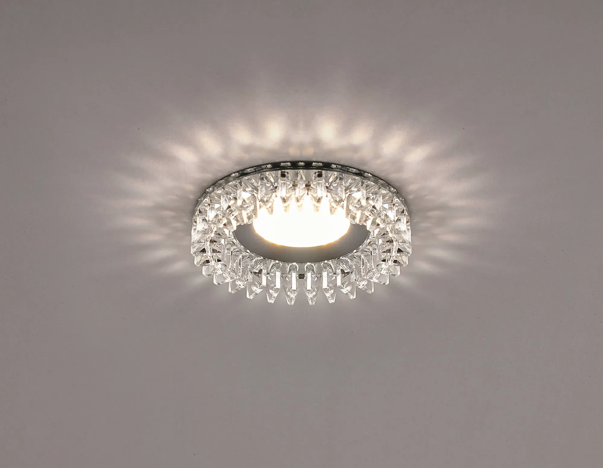 Zarya 8W IP65 Crystal Fire-Rated Downlight - Square Crystals - Image 13