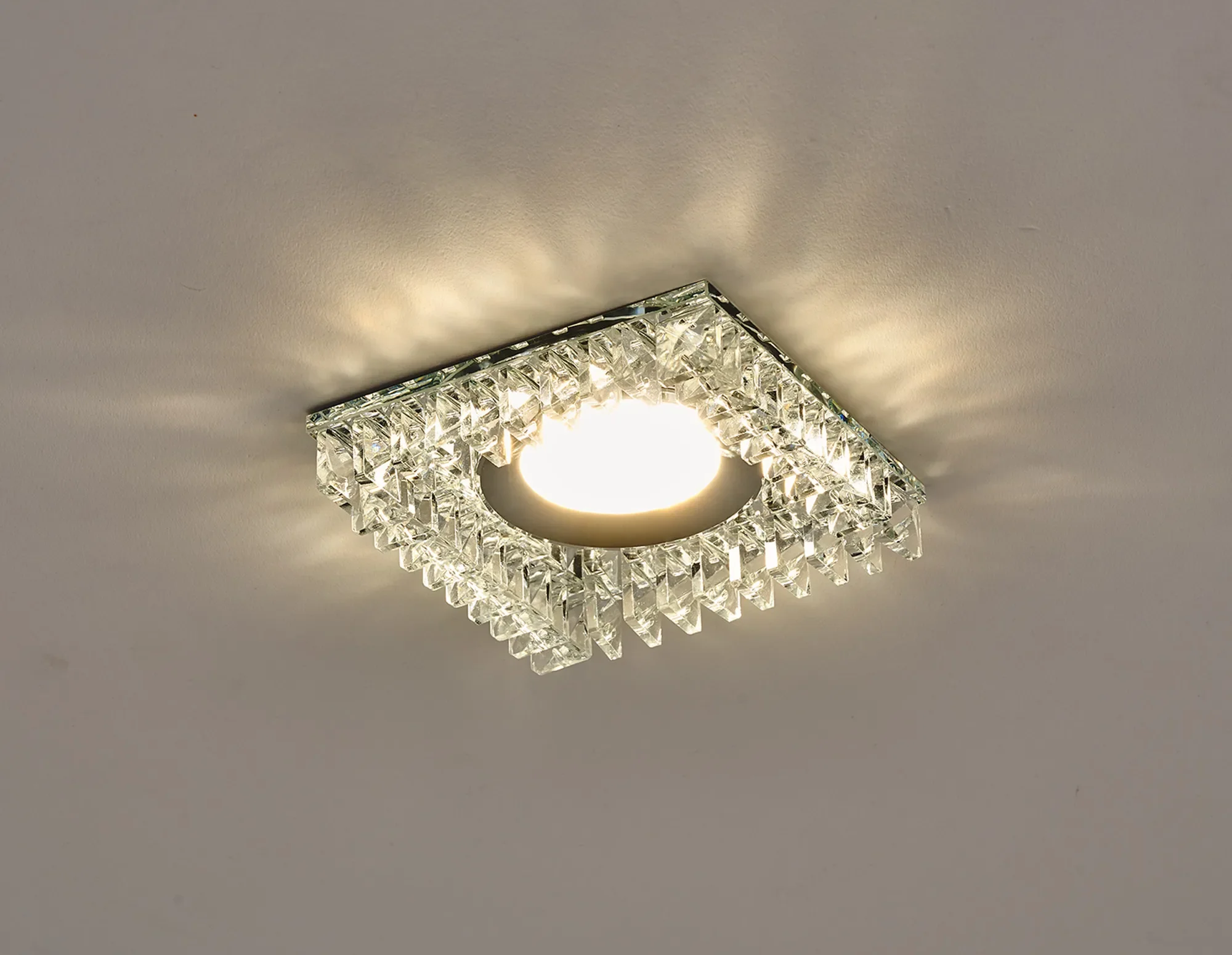 Zarya 8W IP65 Crystal Fire-Rated Downlight - Square Crystals - Image 19