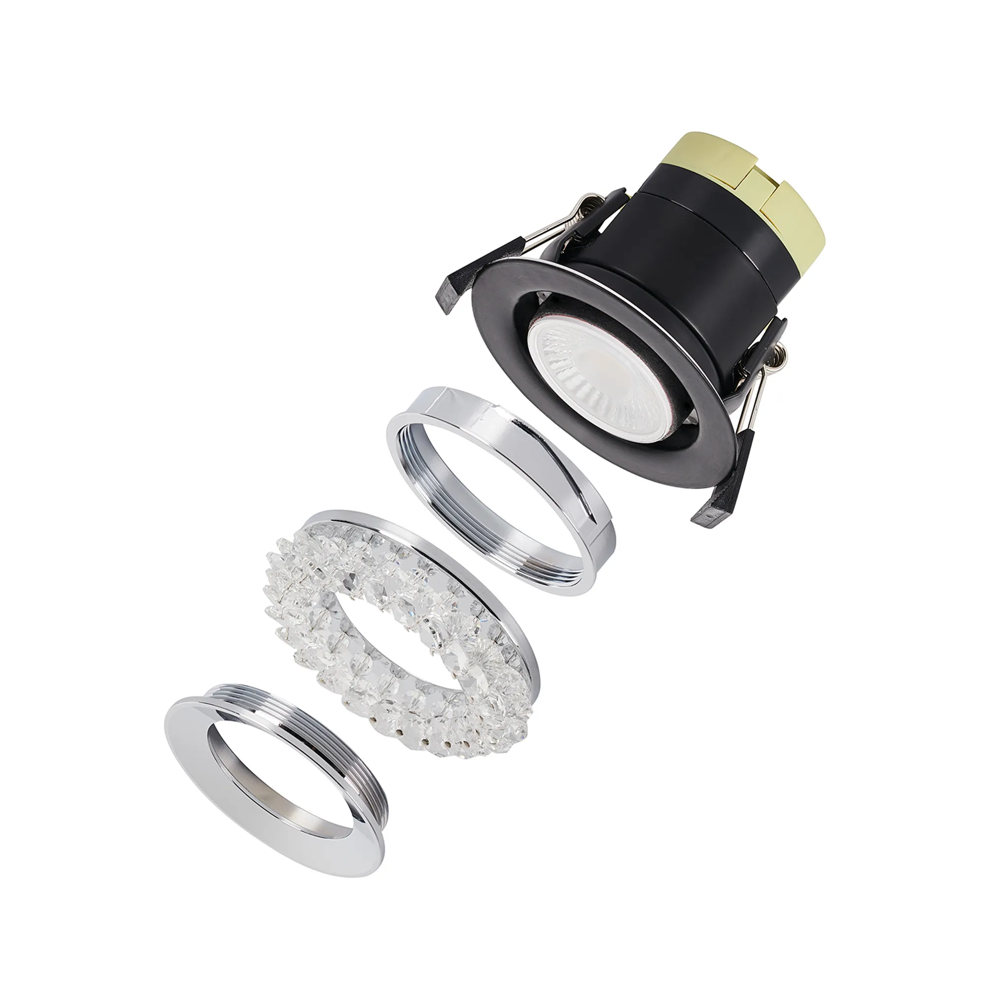 Zarya 8W IP65 Crystal Fire-Rated Downlight - Various Finishes - Image 9