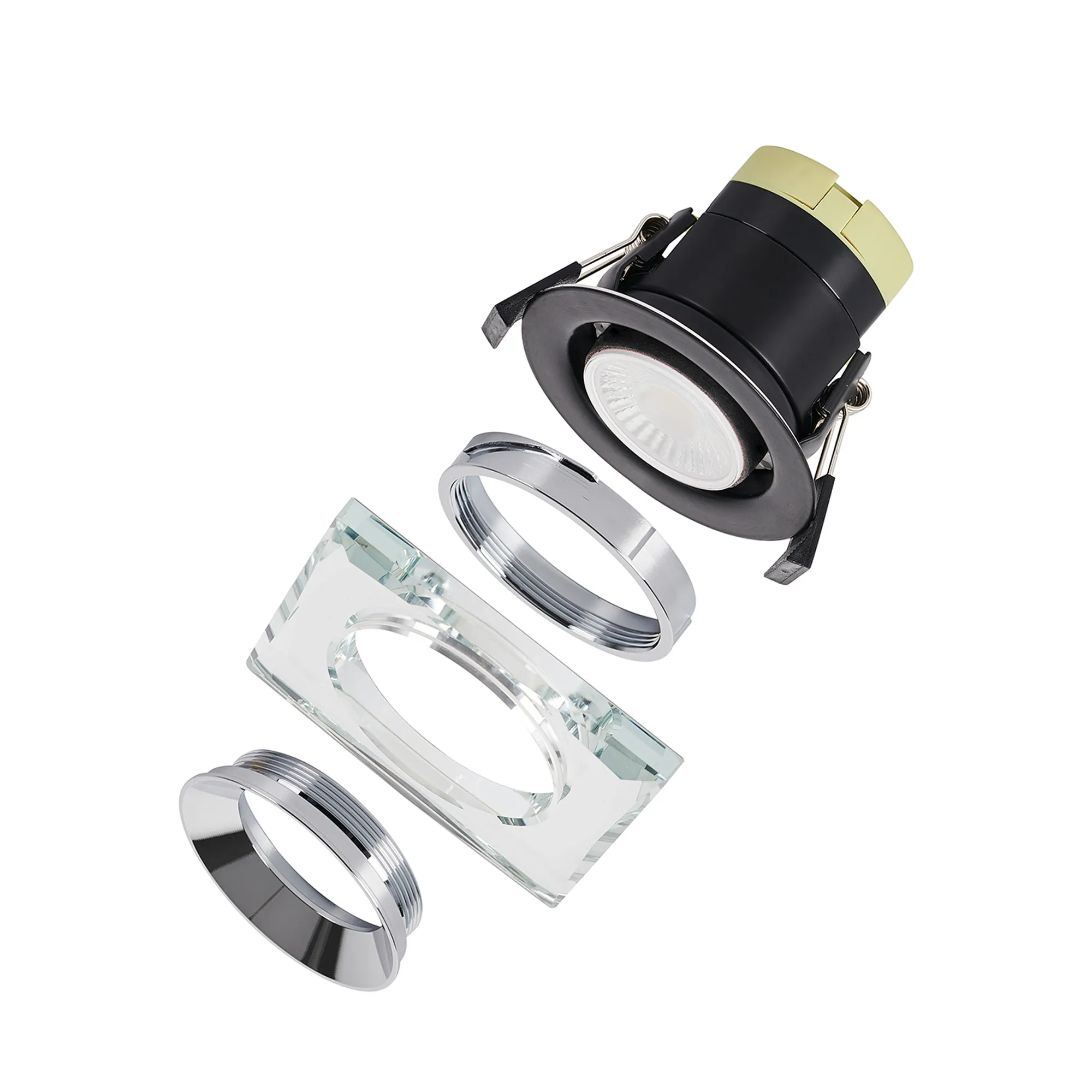 Zarya 8W IP65 Fire-Rated Downlight - Chamfered Square/Round - Image 10