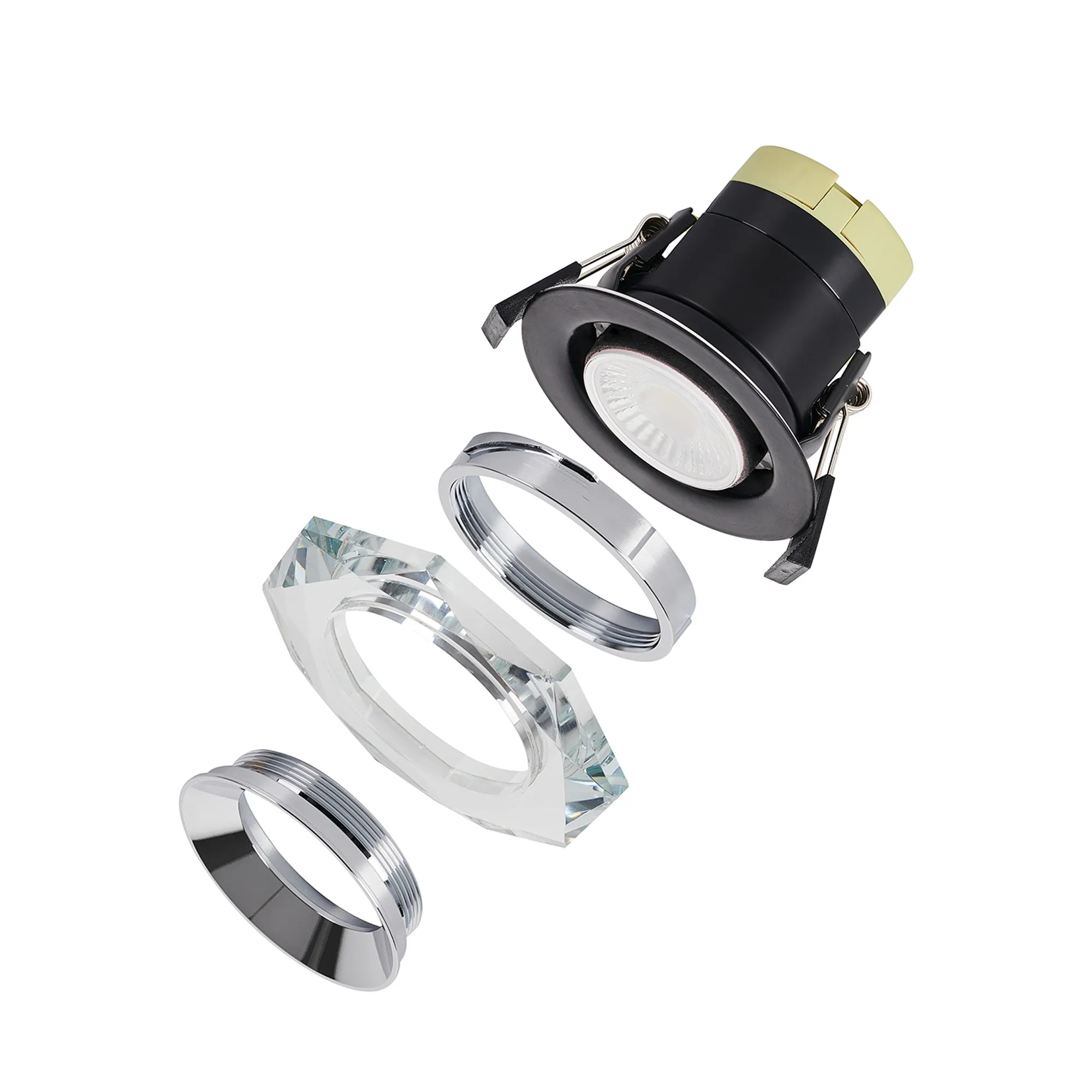 Zarya 8W IP65 Fire-Rated Downlight - Chamfered Square/Round - Image 17