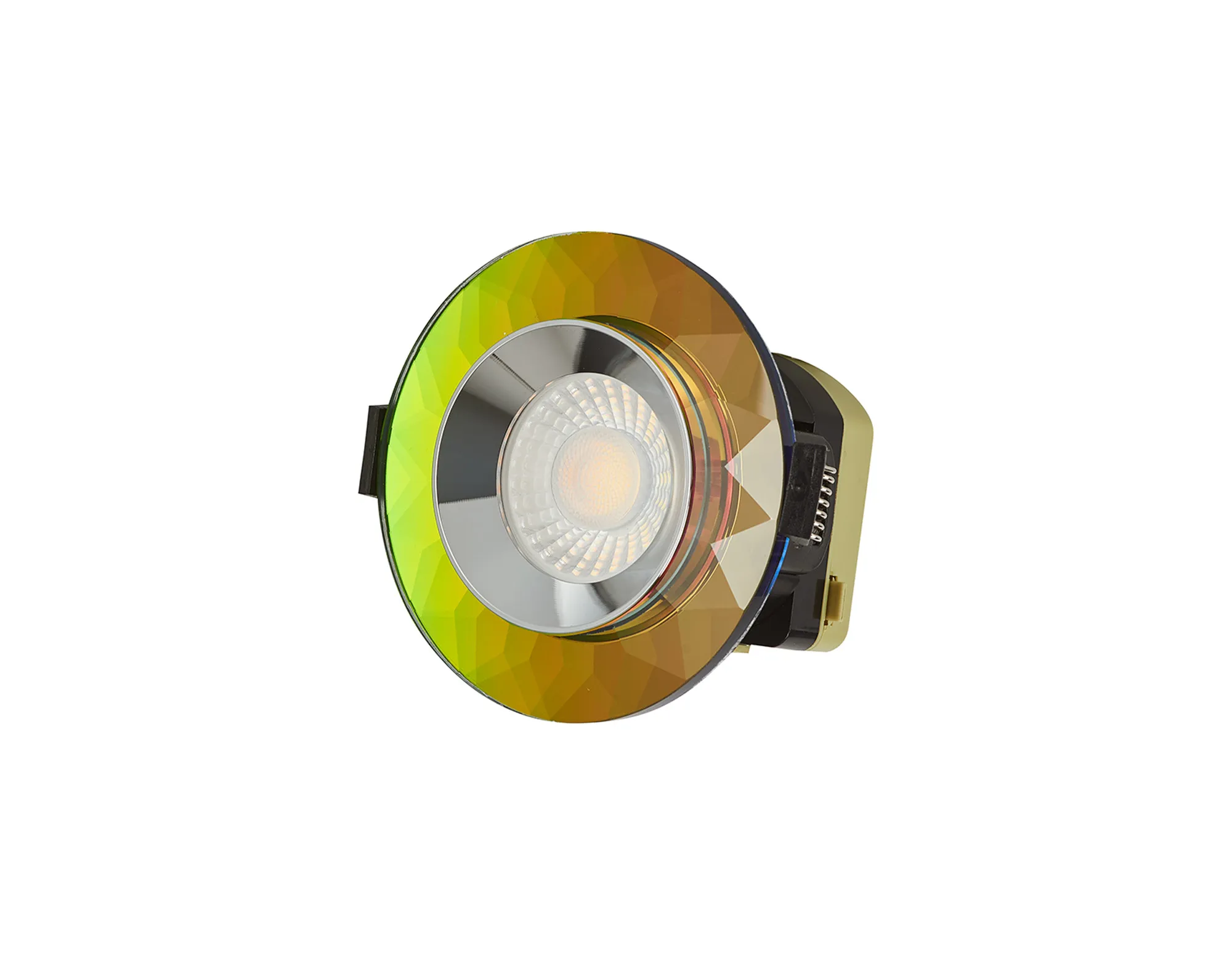 Zarya 8W IP65 Fire-Rated Downlight - Chamfered Crystal - Image 7