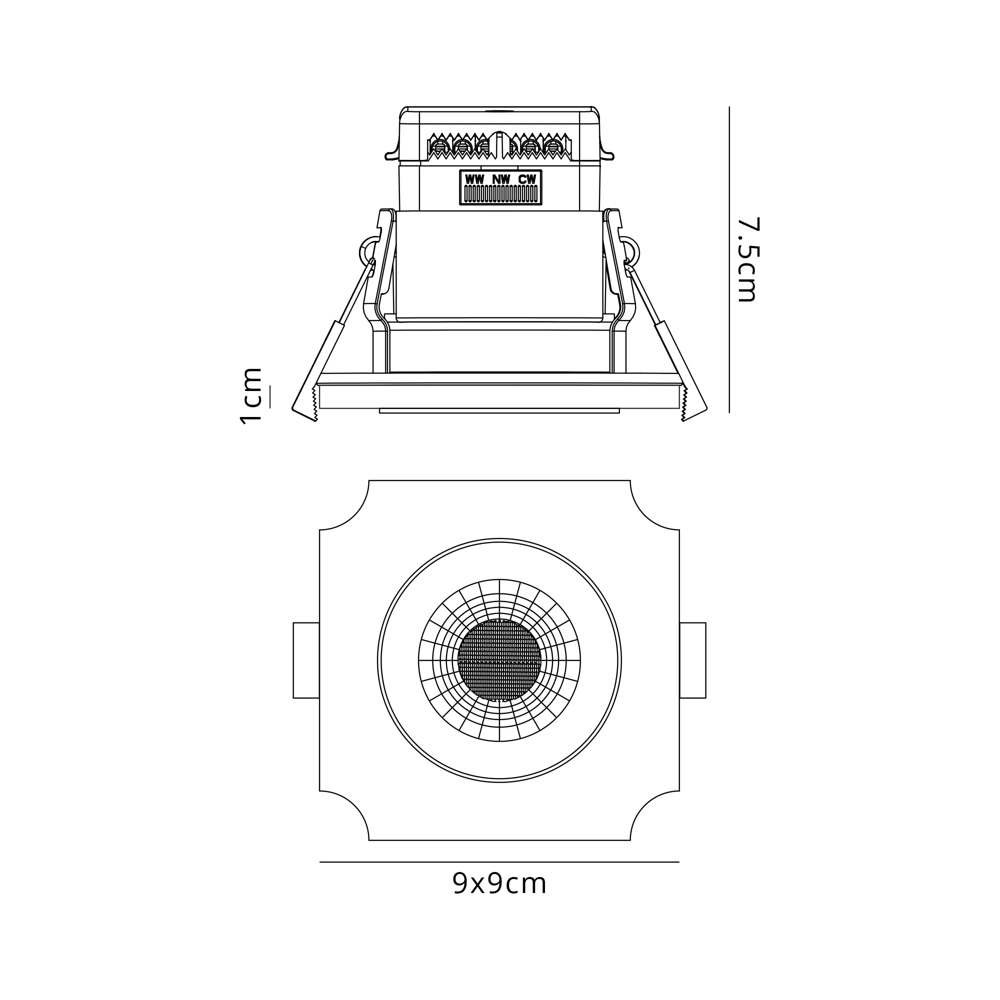 Zarya 8W IP65 Fire-Rated Downlight - Concave - Image 7