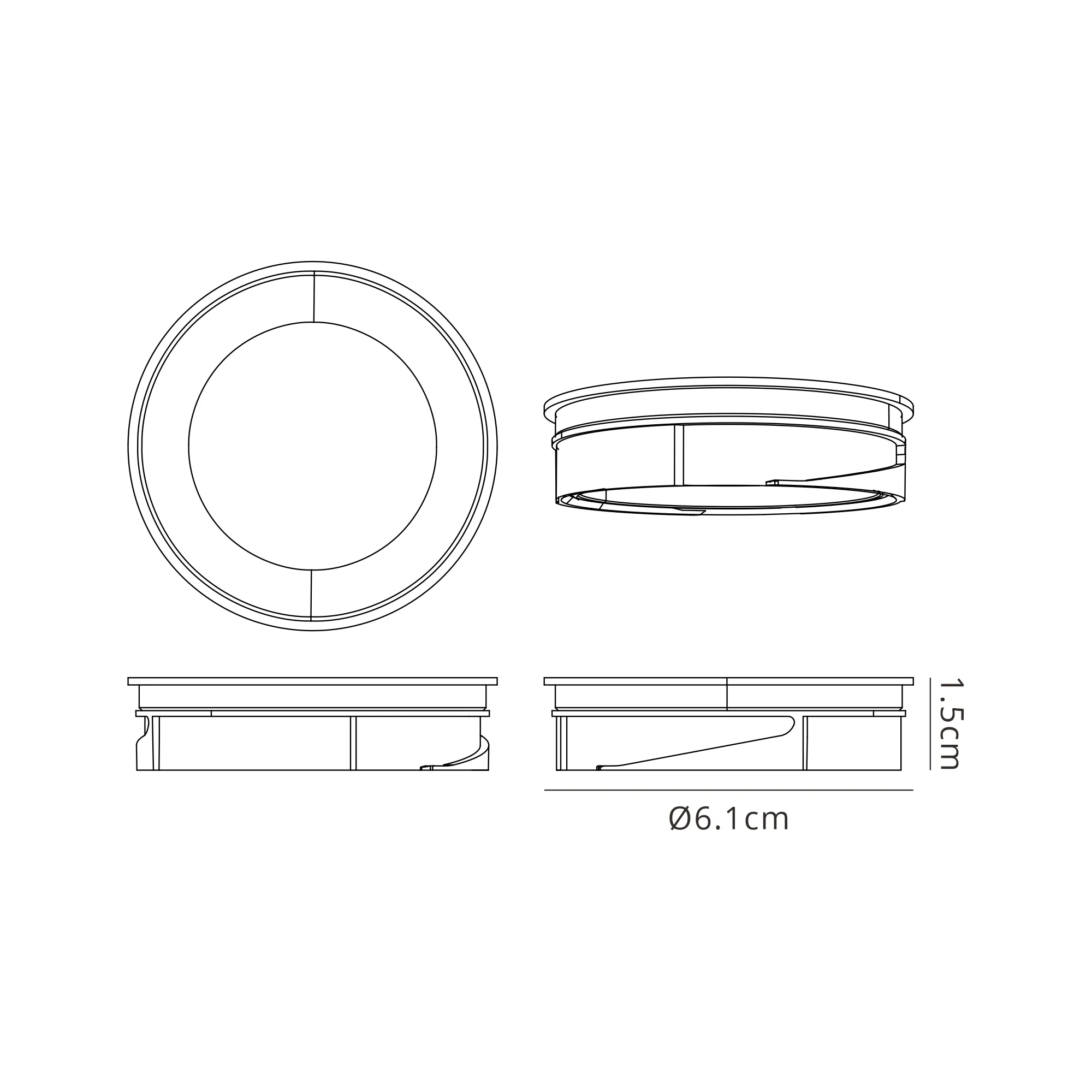 Zarya 8W IP65 Fire-Rated Downlight - Shallow - Image 9
