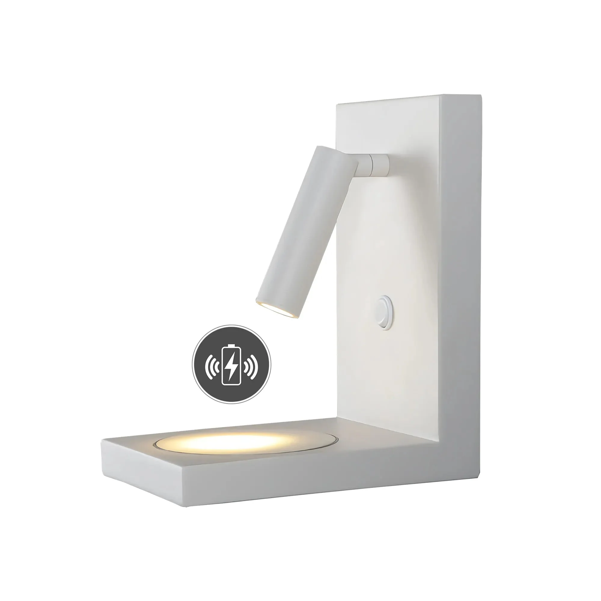 Zanzibar Wireless Charger Reading Light - Black/White - Image 4