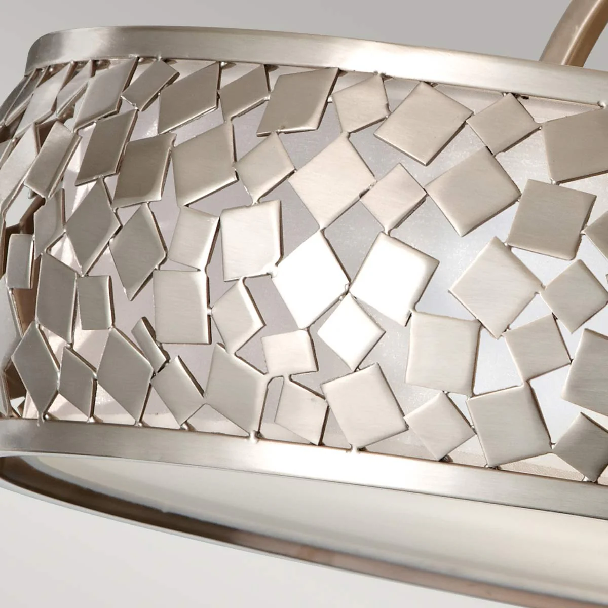 Zara 3 Light Semi-Flush - Brushed Steel - Image 3