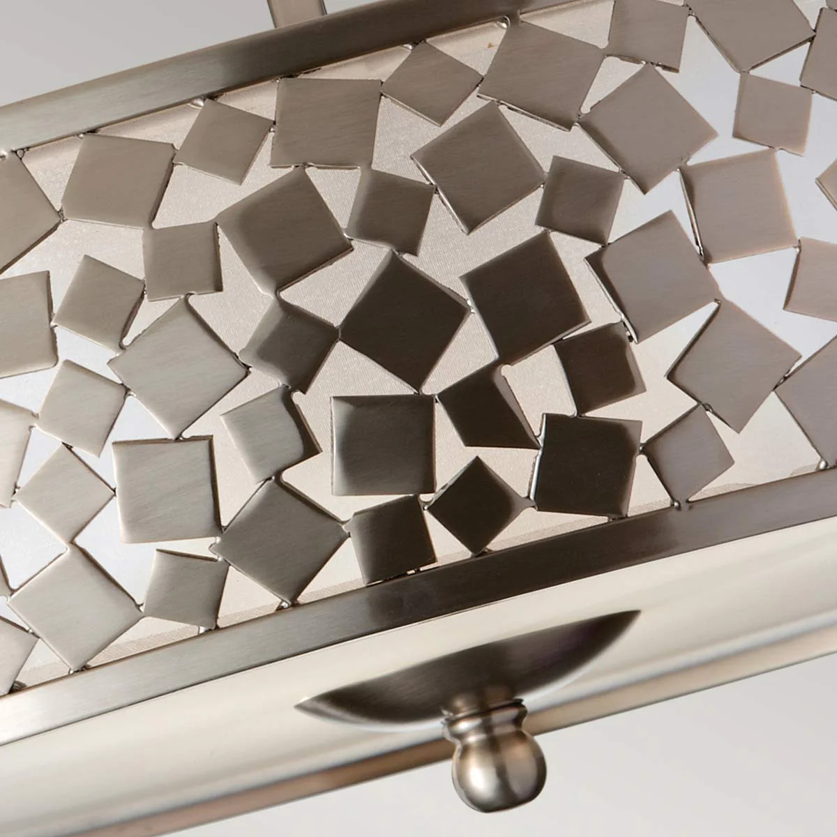 Zara 3 Light Semi-Flush - Brushed Steel - Image 4