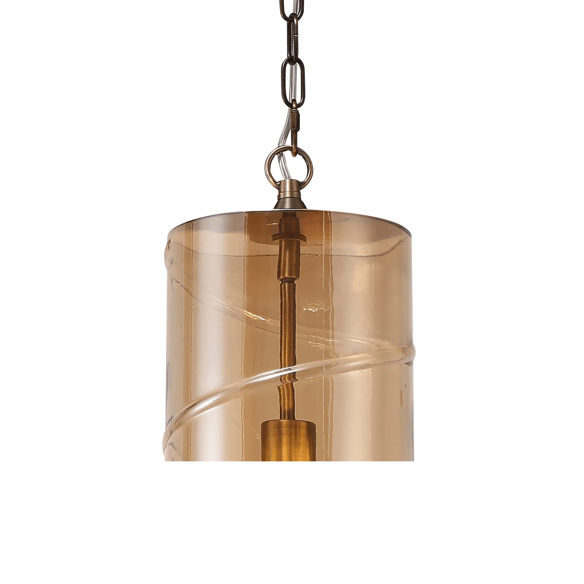Zara Pendant Antique Brass/Amber, Chrome/Clear, Matt Brass/Smoked - Image 3