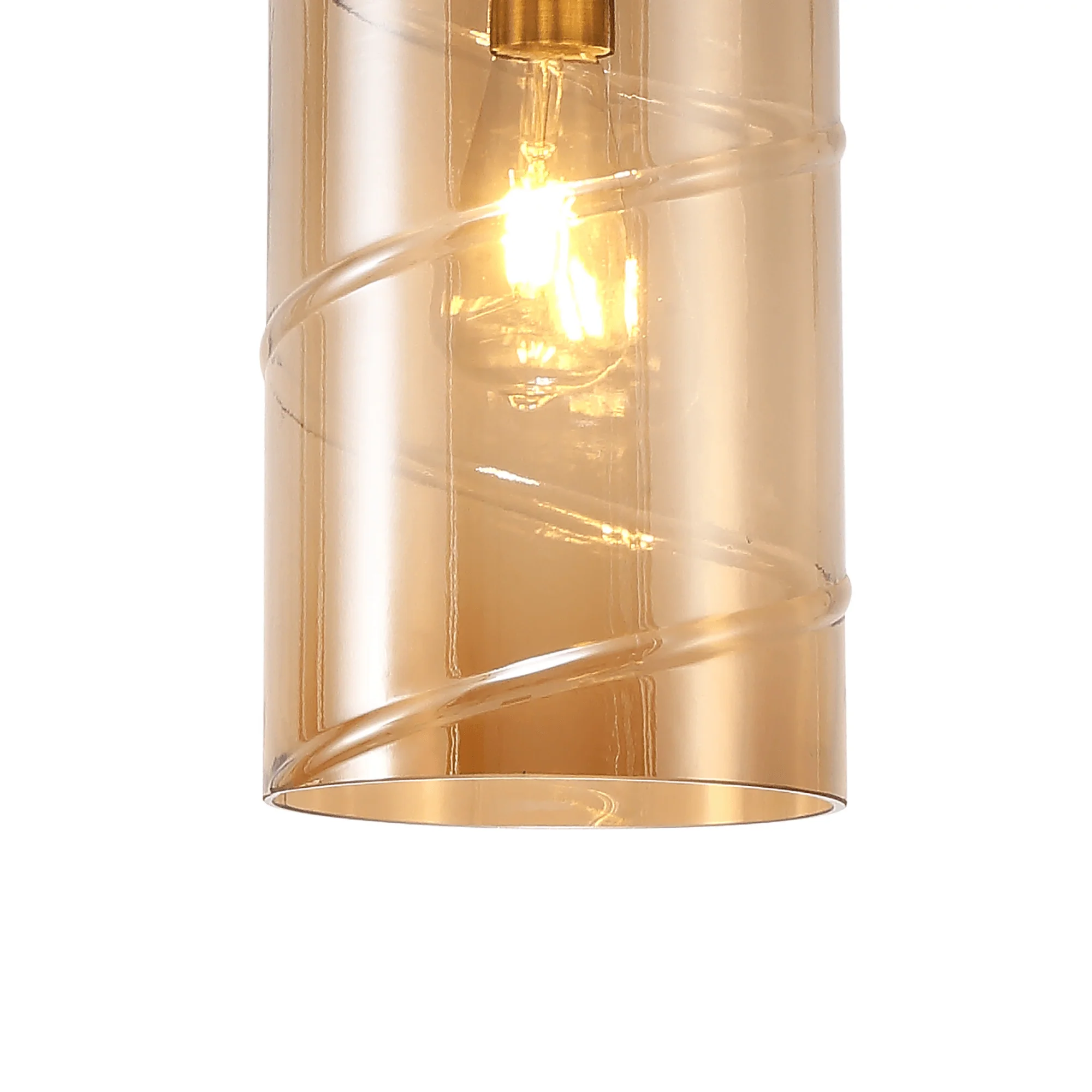 Zara Pendant Antique Brass/Amber, Chrome/Clear, Matt Brass/Smoked - Image 4