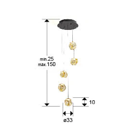 Zaria- Lamp 5/13L- Clear/Amber Dim Ip20 Integrated Led - Image 14