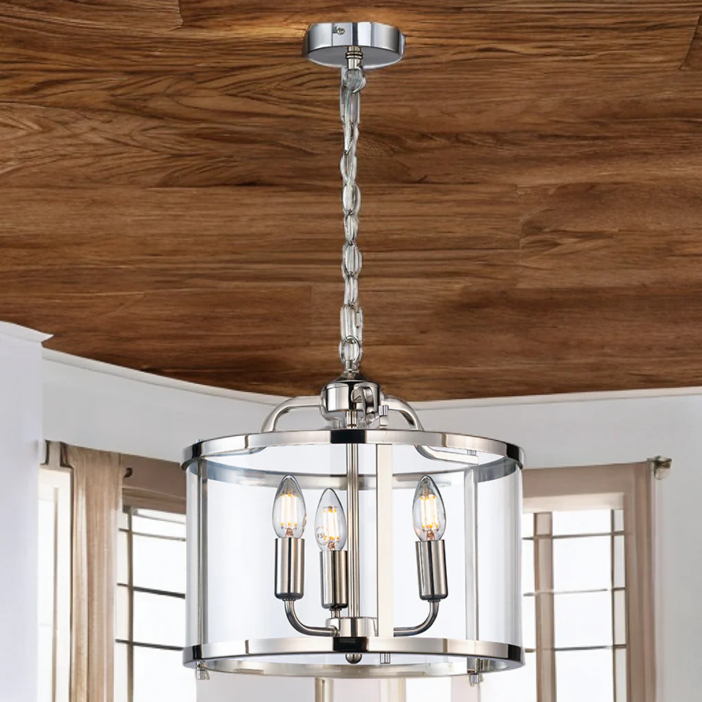 Zaros 3/5Lt Lantern - Antique Brass/ Polished Nickel Finish - Image 10