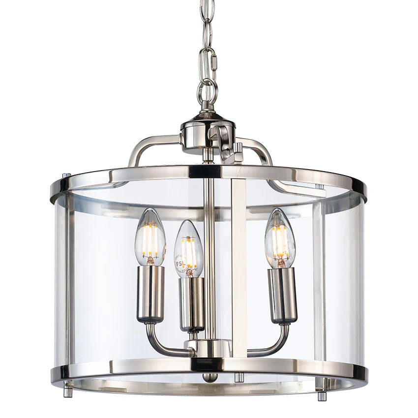 Zaros 3/5Lt Lantern - Antique Brass/ Polished Nickel Finish - Image 9