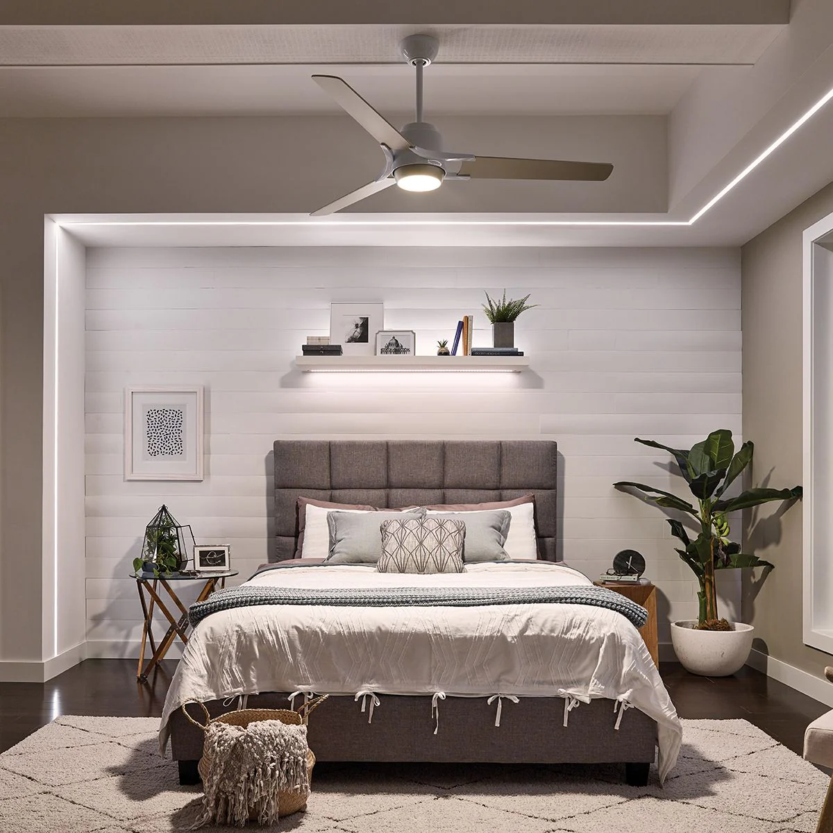 Zeus - 60in / 152cm Fan - Brushed Nickel and White - Image 7