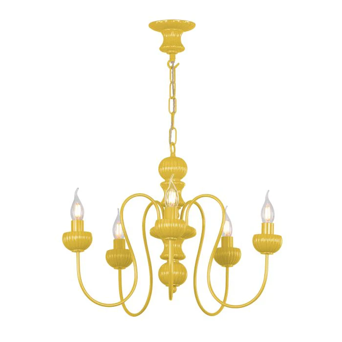 Zhivago 5 Light Armed Pendant Bespoke Fitting Only- Various Colours - Image 4