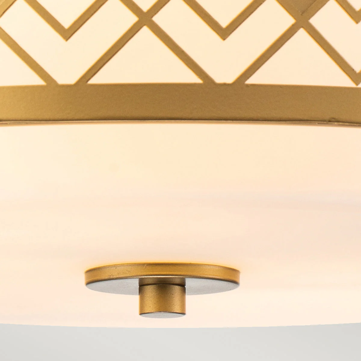 Ziggy 2lt Medium Flush - Lacquered Gold/ Lacquered Silver - Image 4