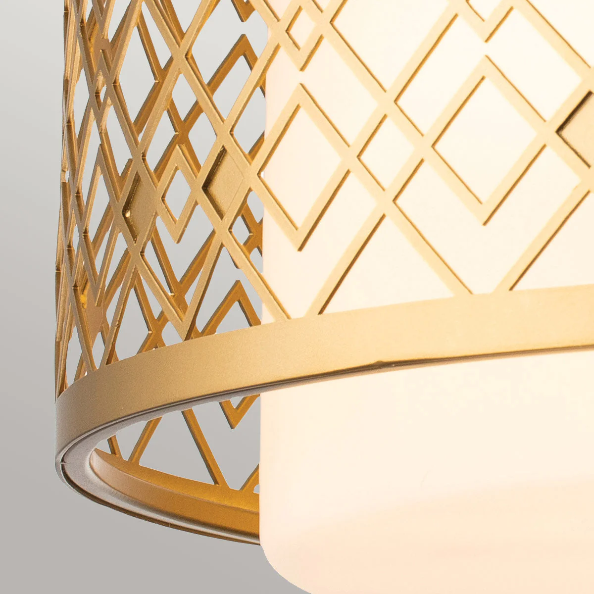 Ziggy 2lt Medium Flush - Lacquered Gold/ Lacquered Silver - Image 5