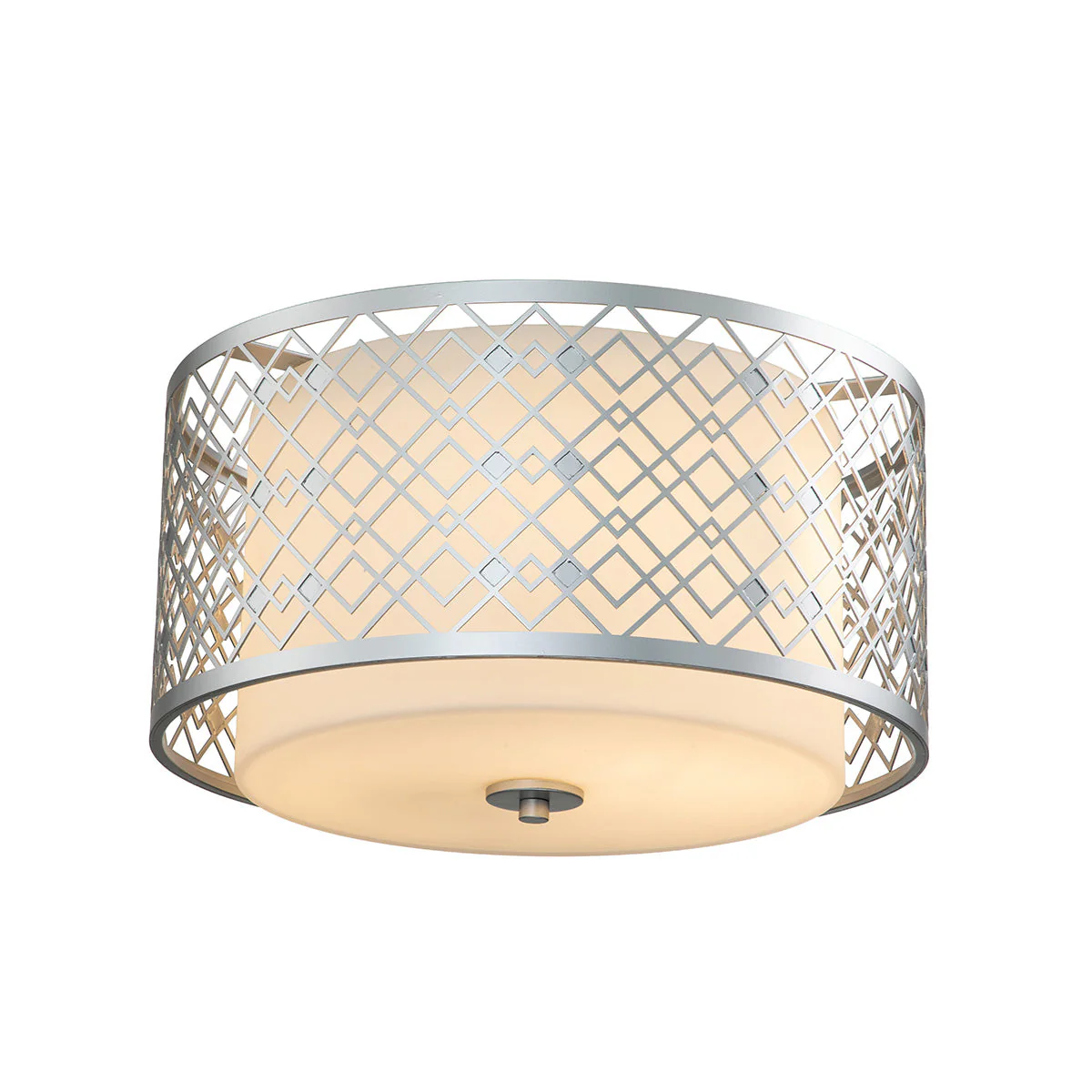Ziggy 2lt Medium Flush - Lacquered Gold/ Lacquered Silver - Image 8