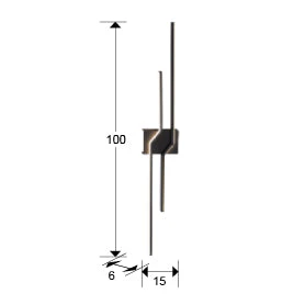 ZigZag 4Lt LED Wall Light -  Black - Image 3
