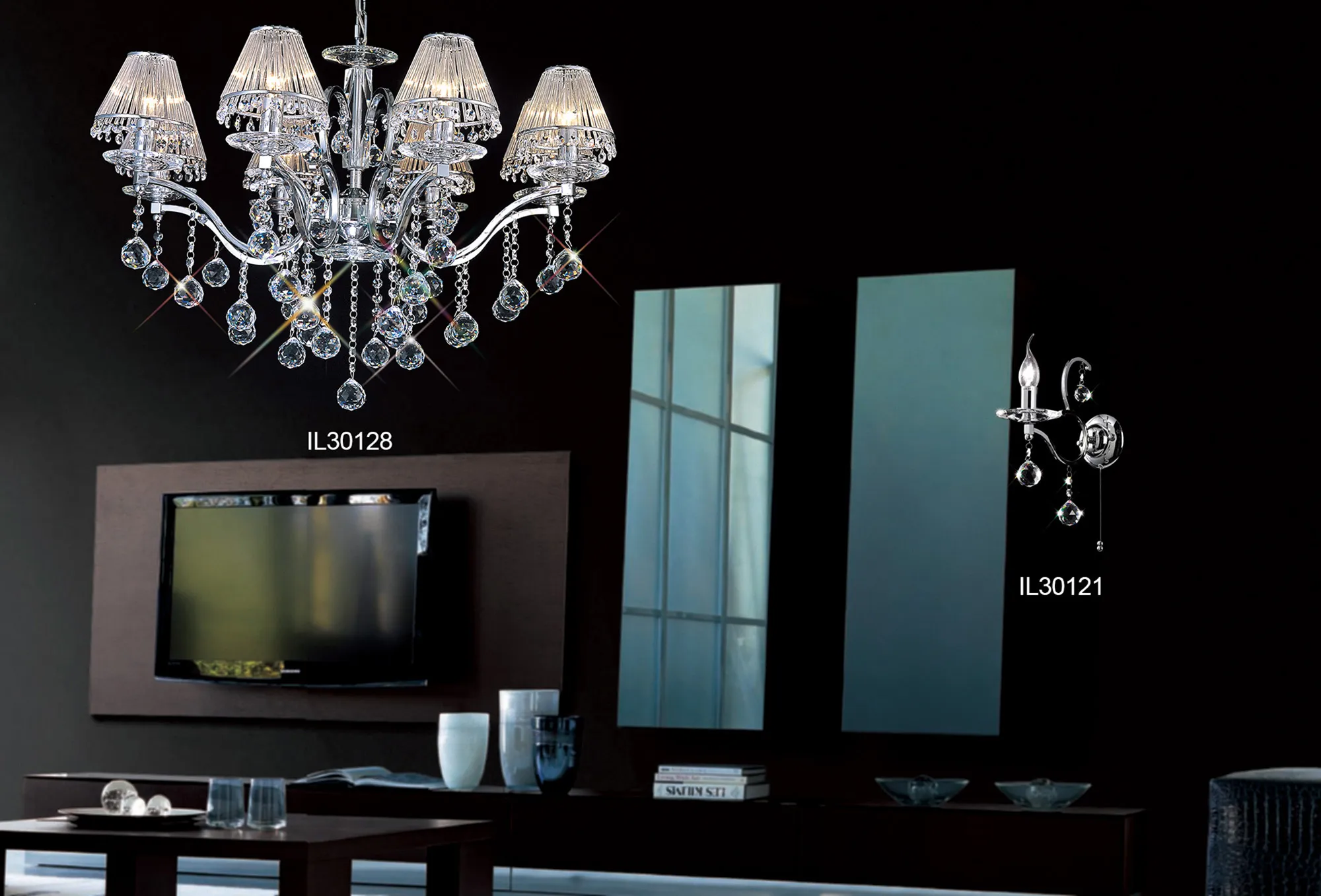 Zinta 1/2Lt Wall Lamp E14 Switched- Various Finishes - Image 17