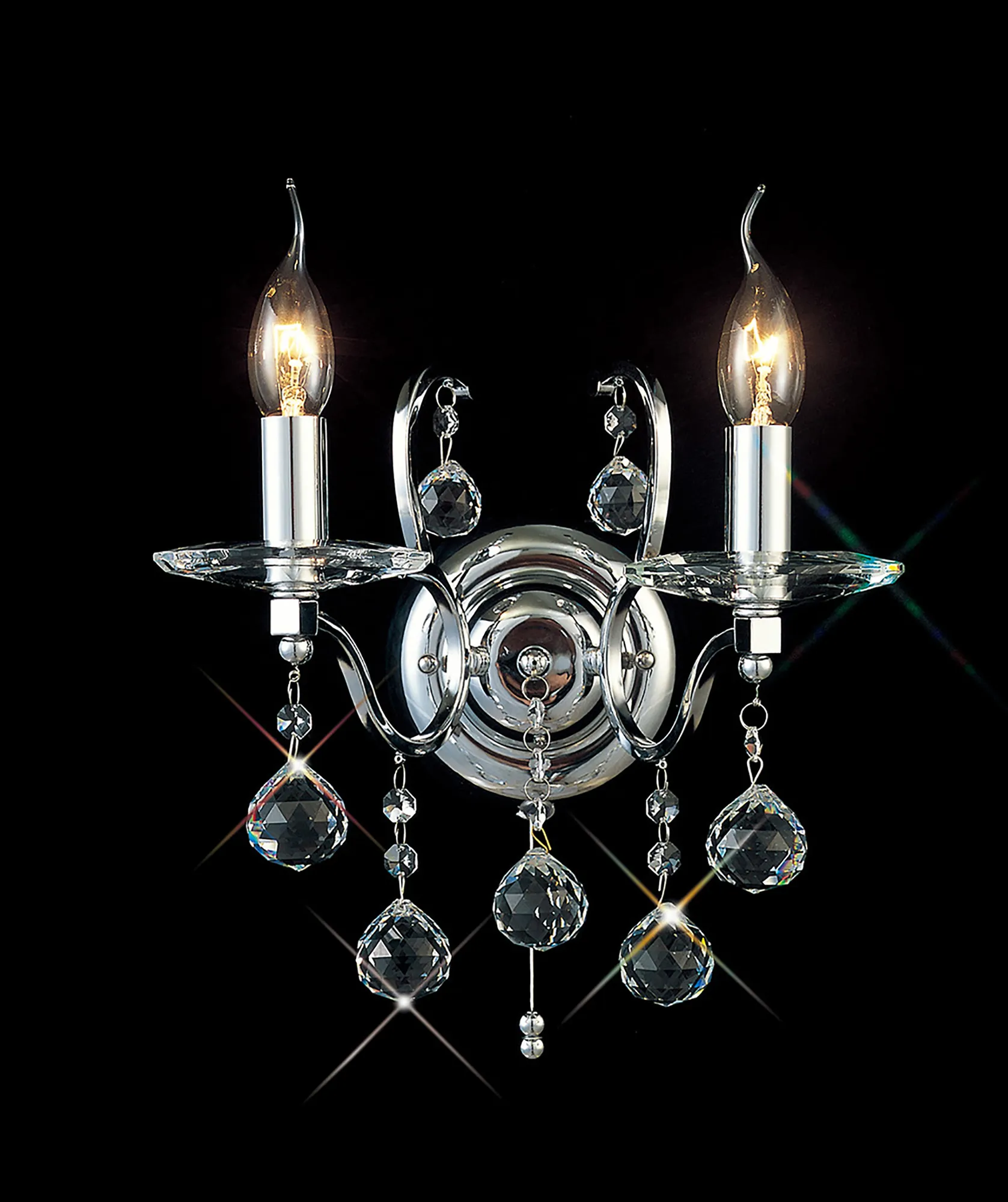 Zinta 1/2Lt Wall Lamp E14 Switched- Various Finishes - Image 18