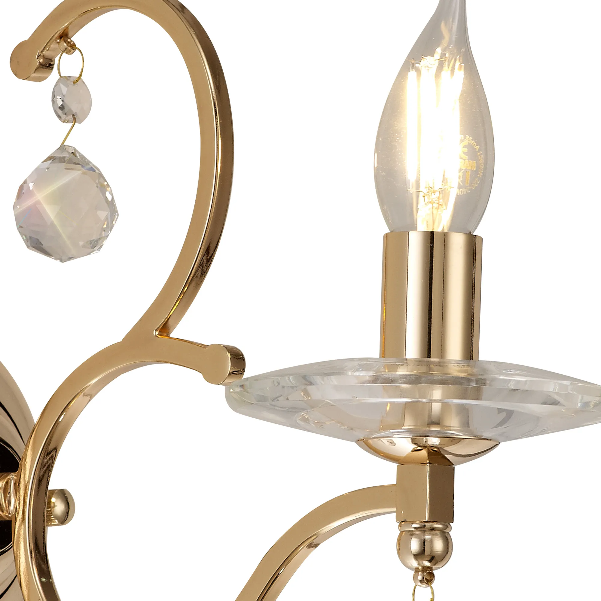 Zinta 1/2Lt Wall Lamp E14 Switched- Various Finishes - Image 22