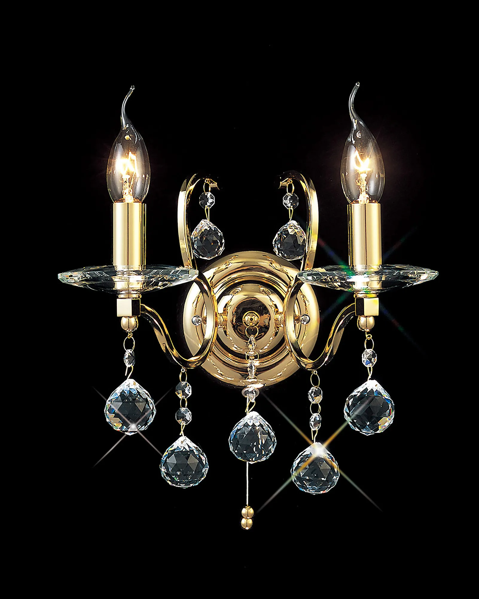 Zinta 1/2Lt Wall Lamp E14 Switched- Various Finishes - Image 24