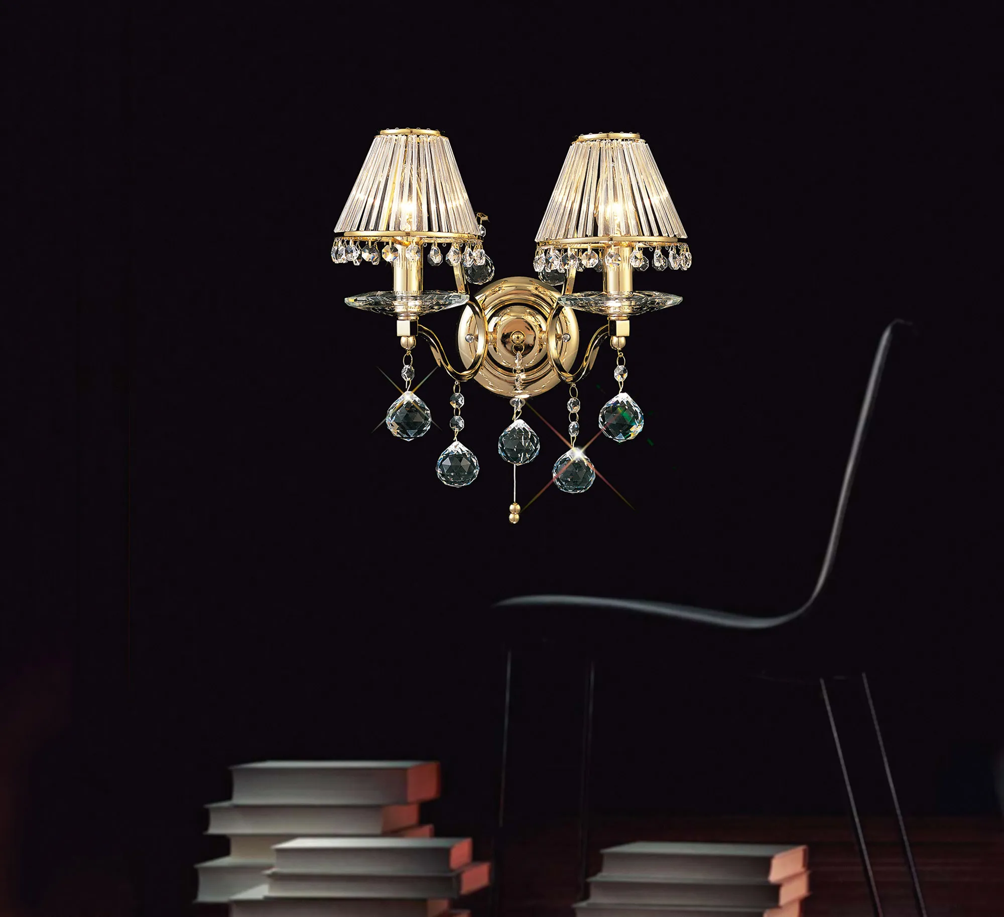 Zinta 1/2Lt Wall Lamp E14 Switched- Various Finishes - Image 29