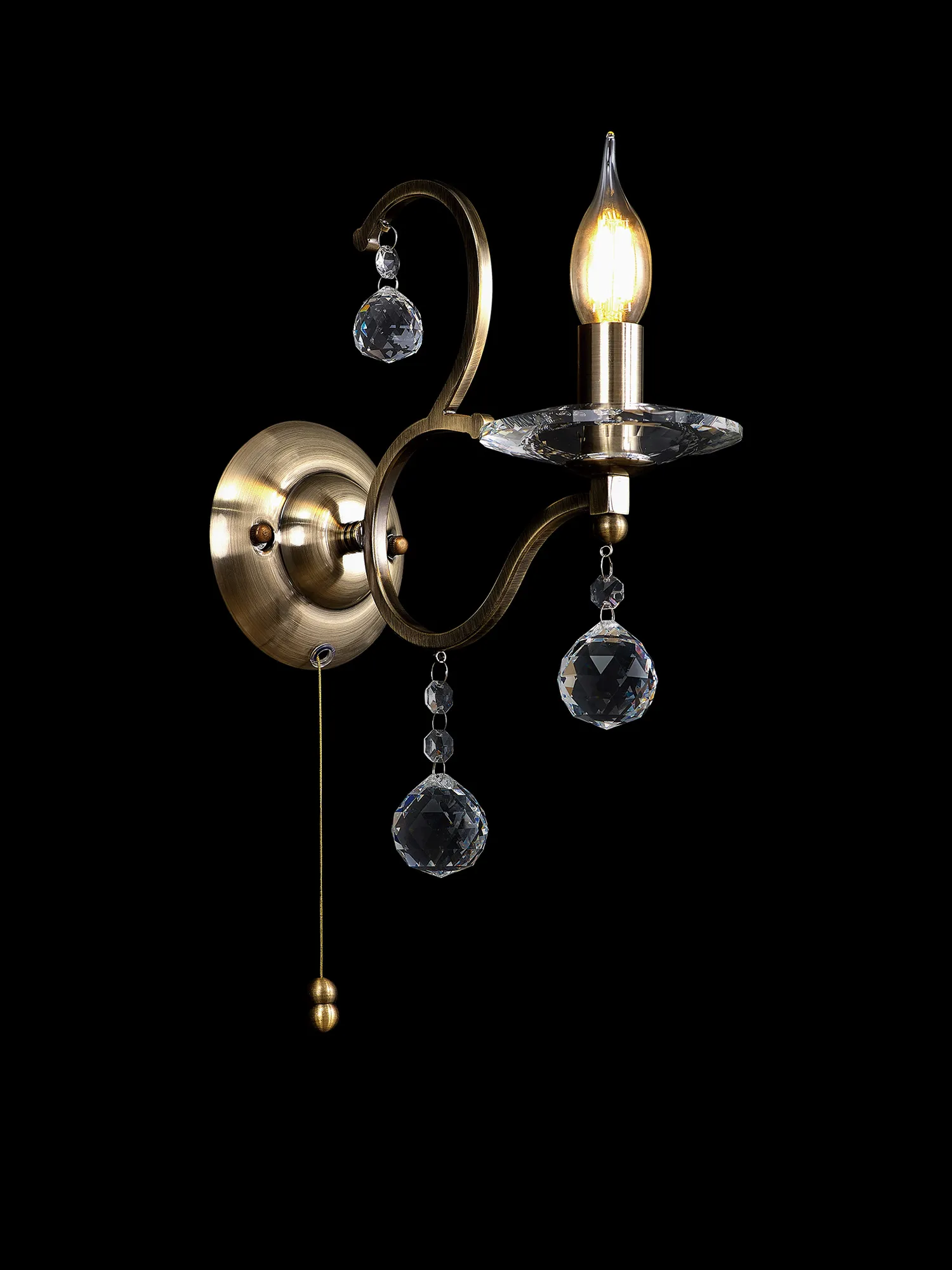 Zinta 1/2Lt Wall Lamp E14 Switched- Various Finishes - Image 30