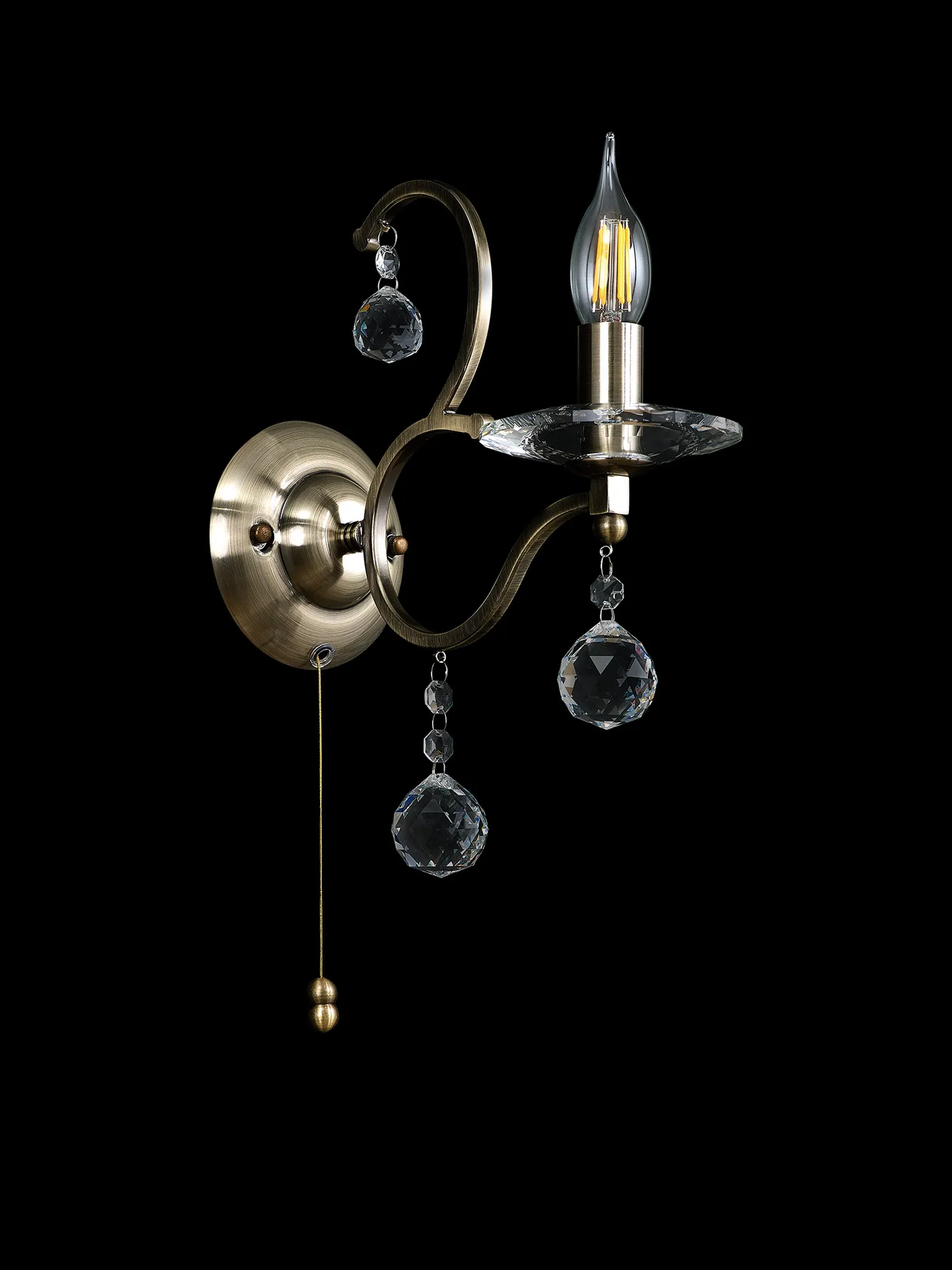 Zinta 1/2Lt Wall Lamp E14 Switched- Various Finishes - Image 31