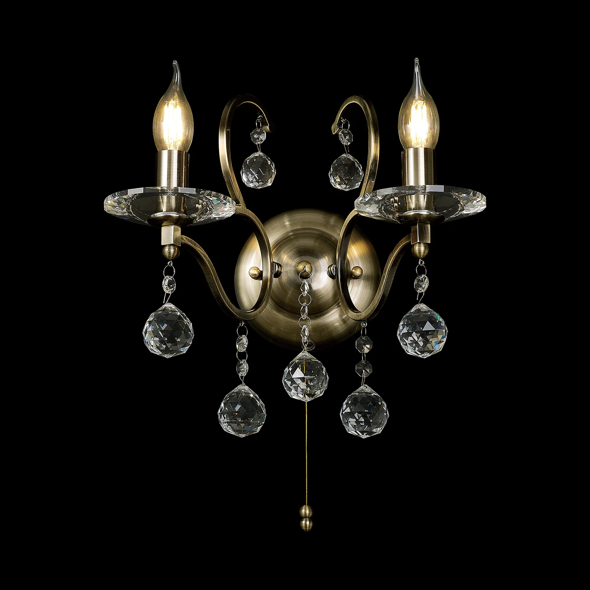 Zinta 1/2Lt Wall Lamp E14 Switched- Various Finishes - Image 34