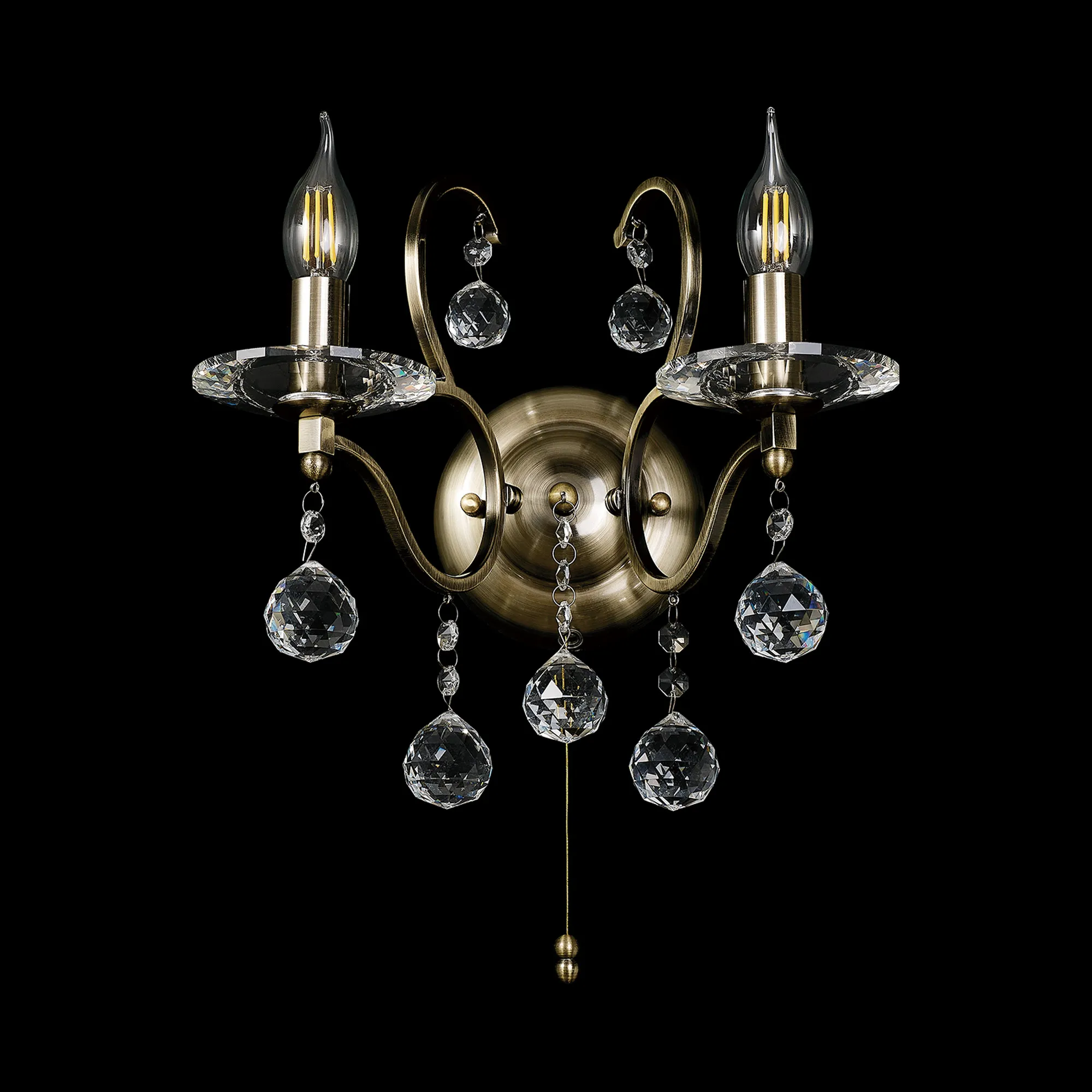 Zinta 1/2Lt Wall Lamp E14 Switched- Various Finishes - Image 35