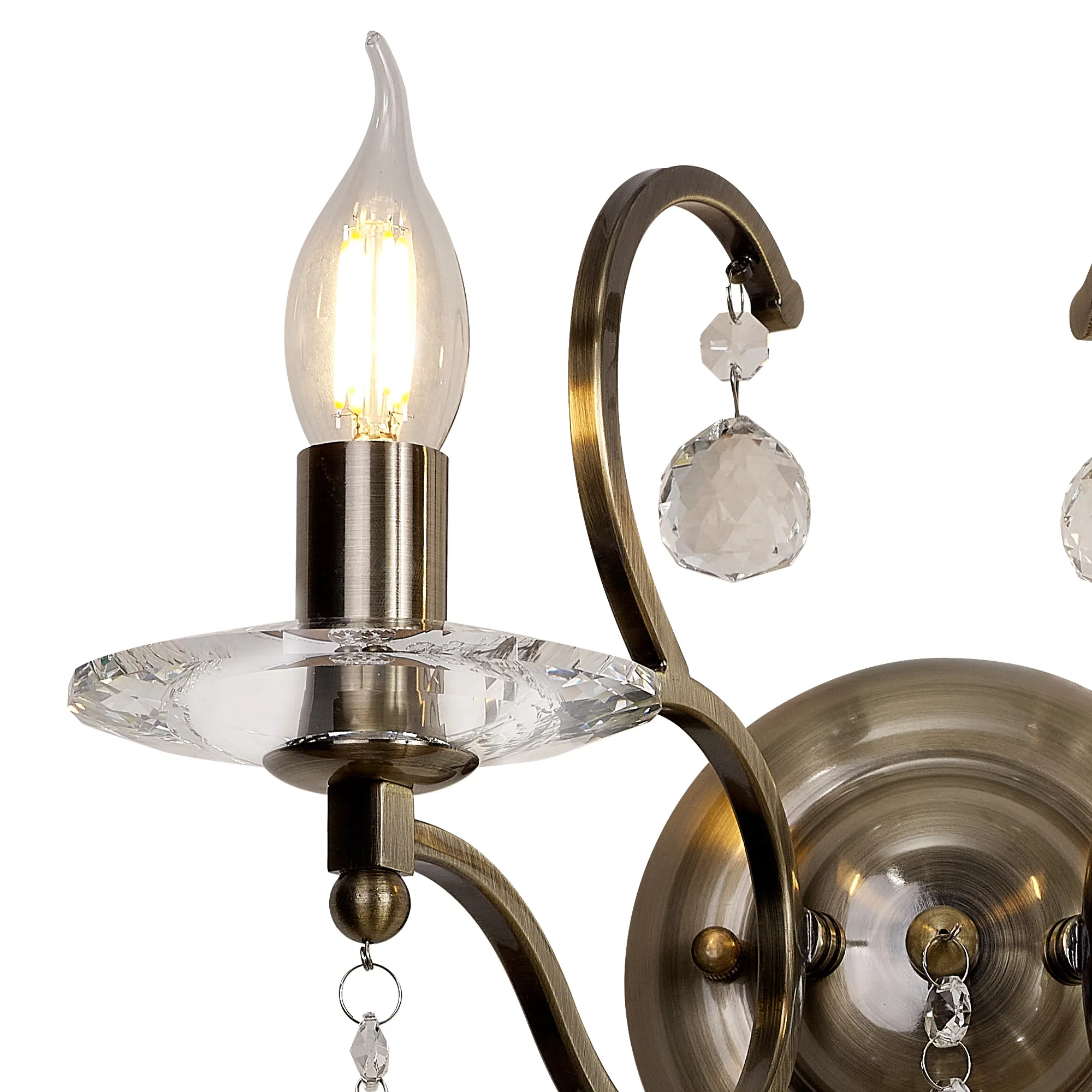 Zinta 1/2Lt Wall Lamp E14 Switched- Various Finishes - Image 36