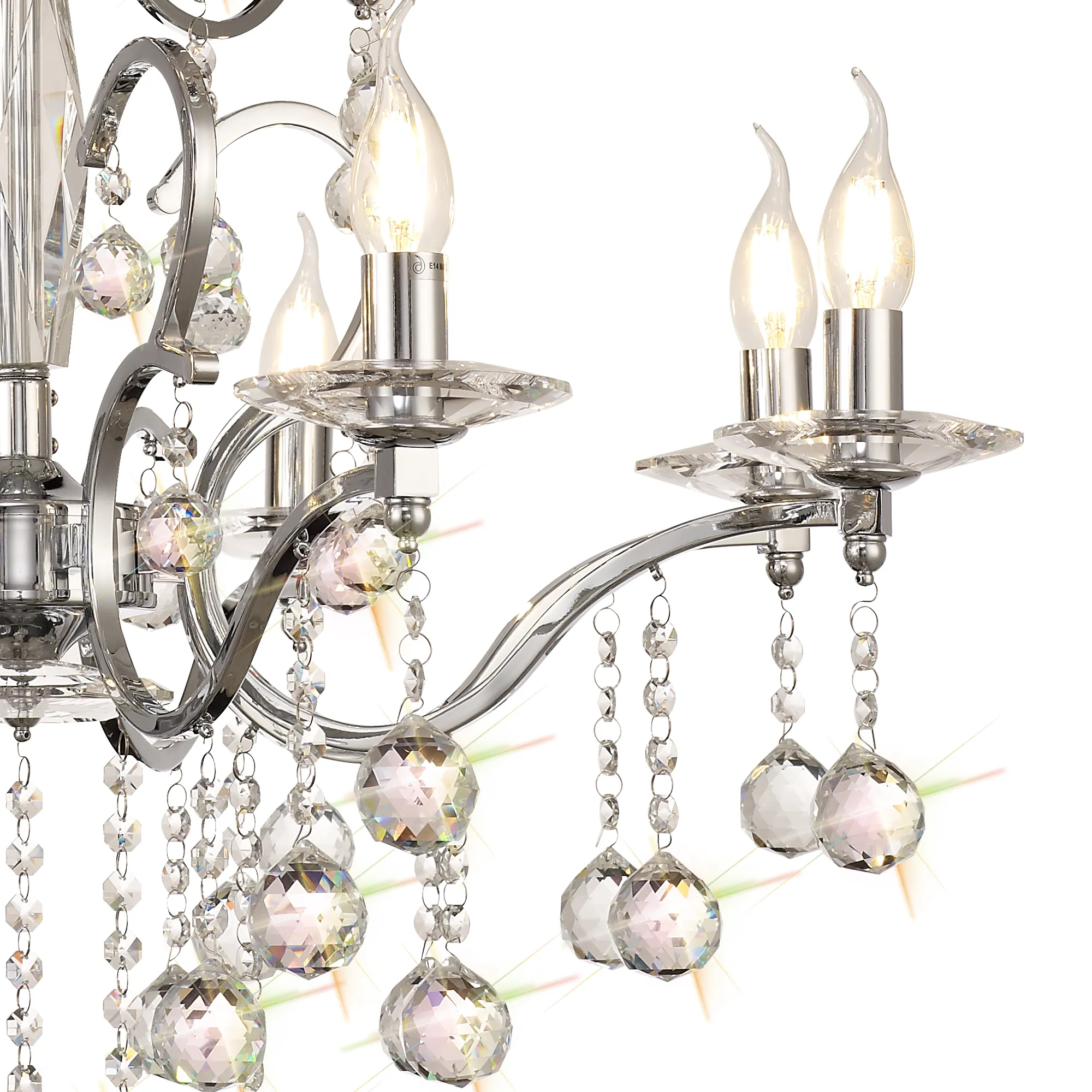 Zinta 12/22Lt, 2/3 Tier Crystal Chandelier - Various Finishes - Image 11