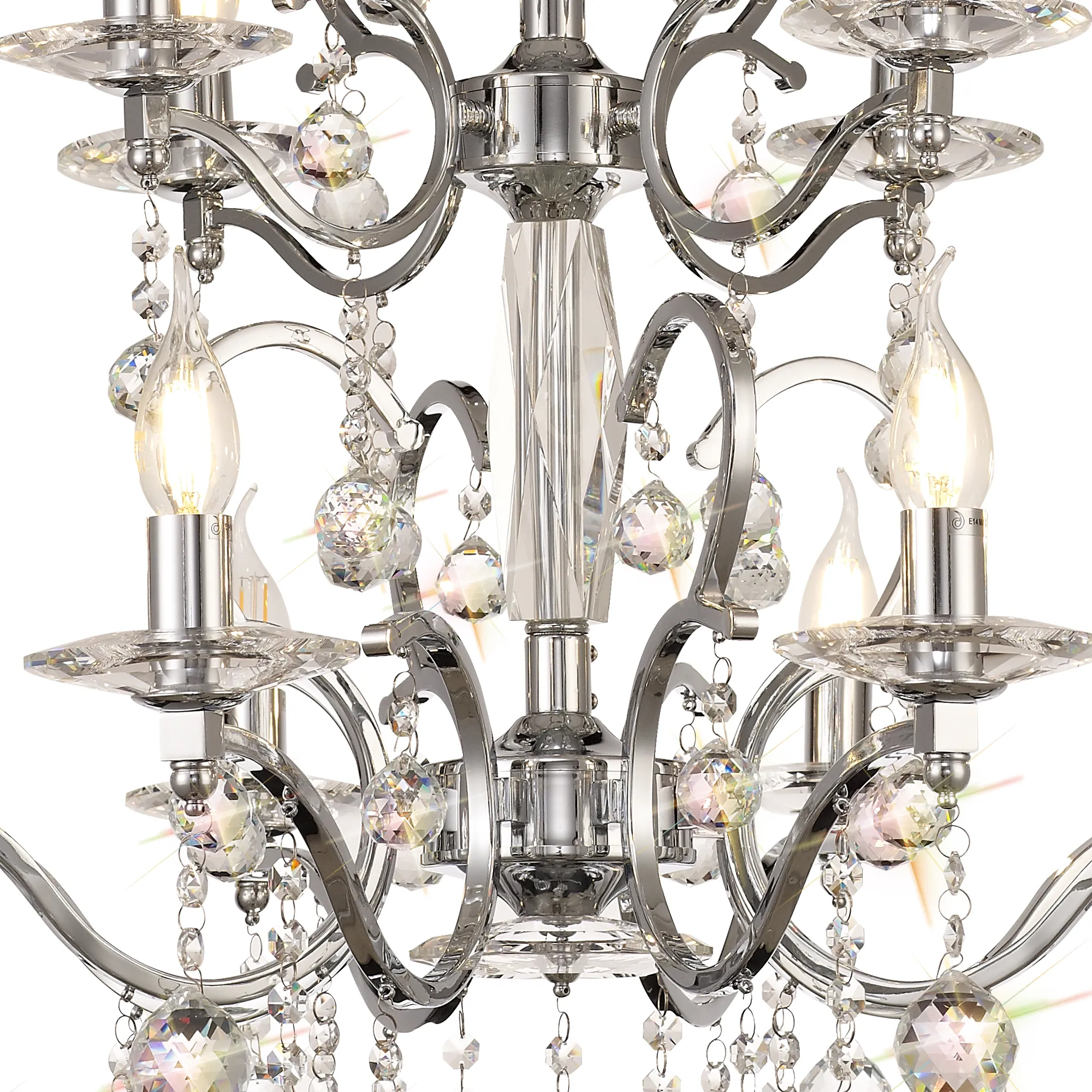 Zinta 12/22Lt, 2/3 Tier Crystal Chandelier - Various Finishes - Image 17