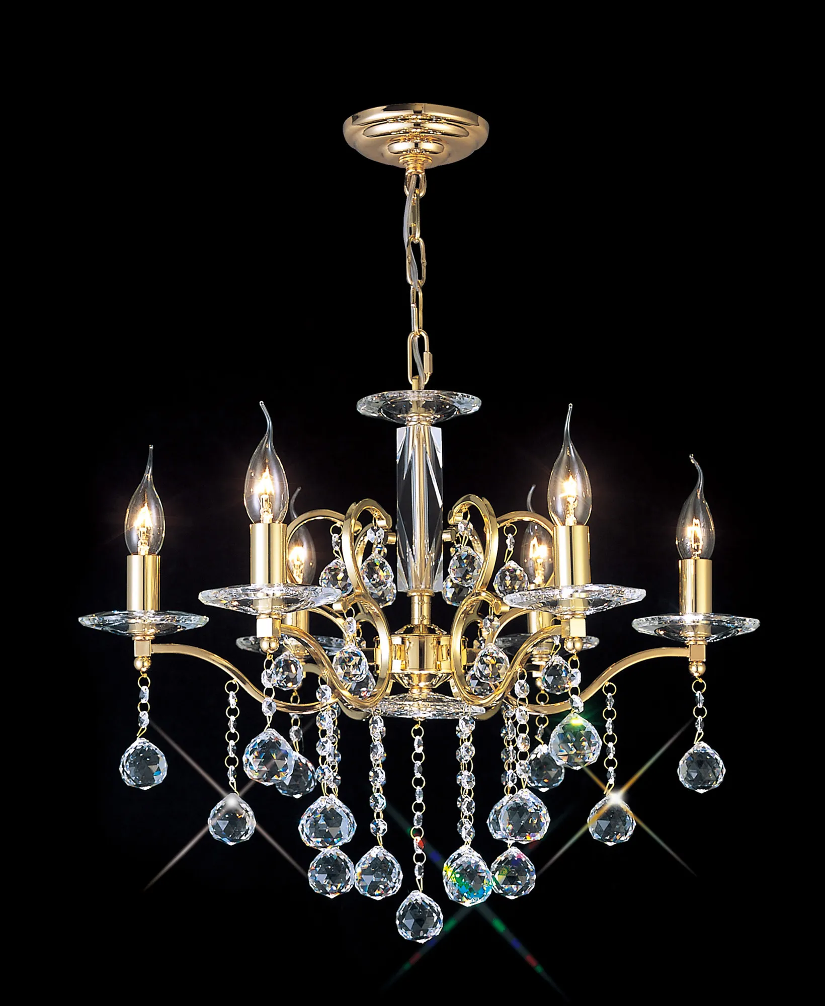 Zinta 4/6 Light Pendant - Various Finishes - Image 12