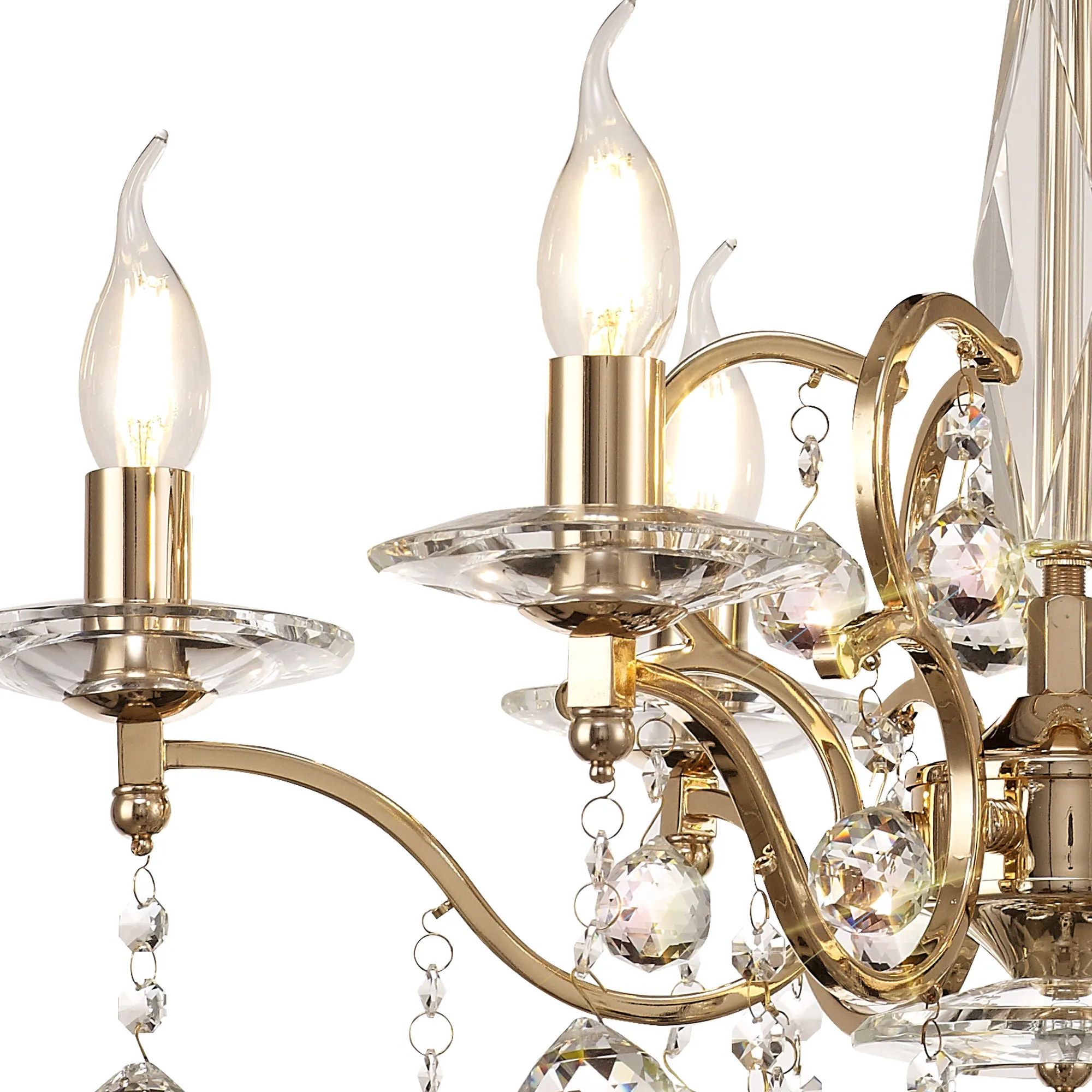 Zinta 4/6 Light Pendant - Various Finishes - Image 15