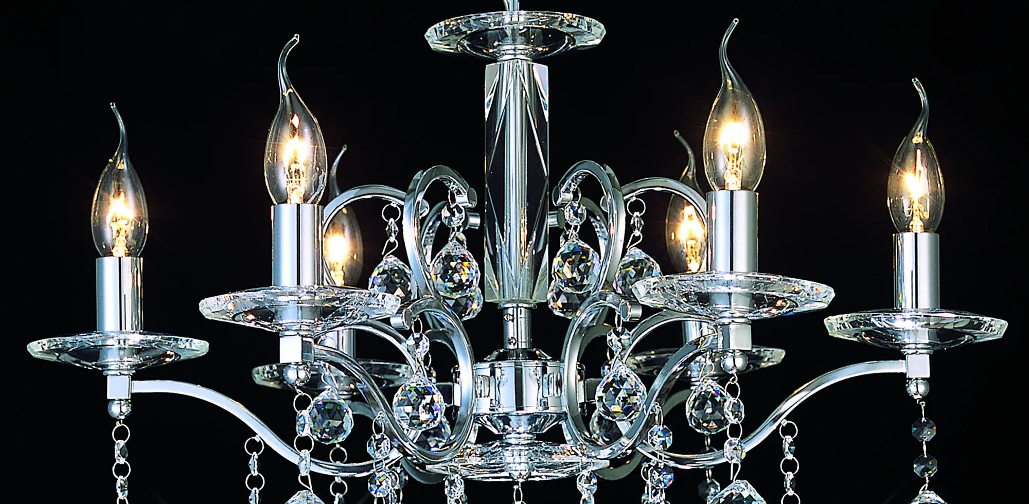 Zinta 4/6 Light Pendant - Various Finishes - Image 17