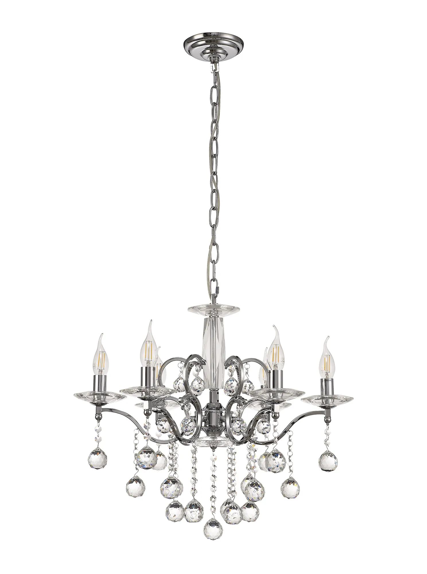 Zinta 4/6 Light Pendant - Various Finishes - Image 2